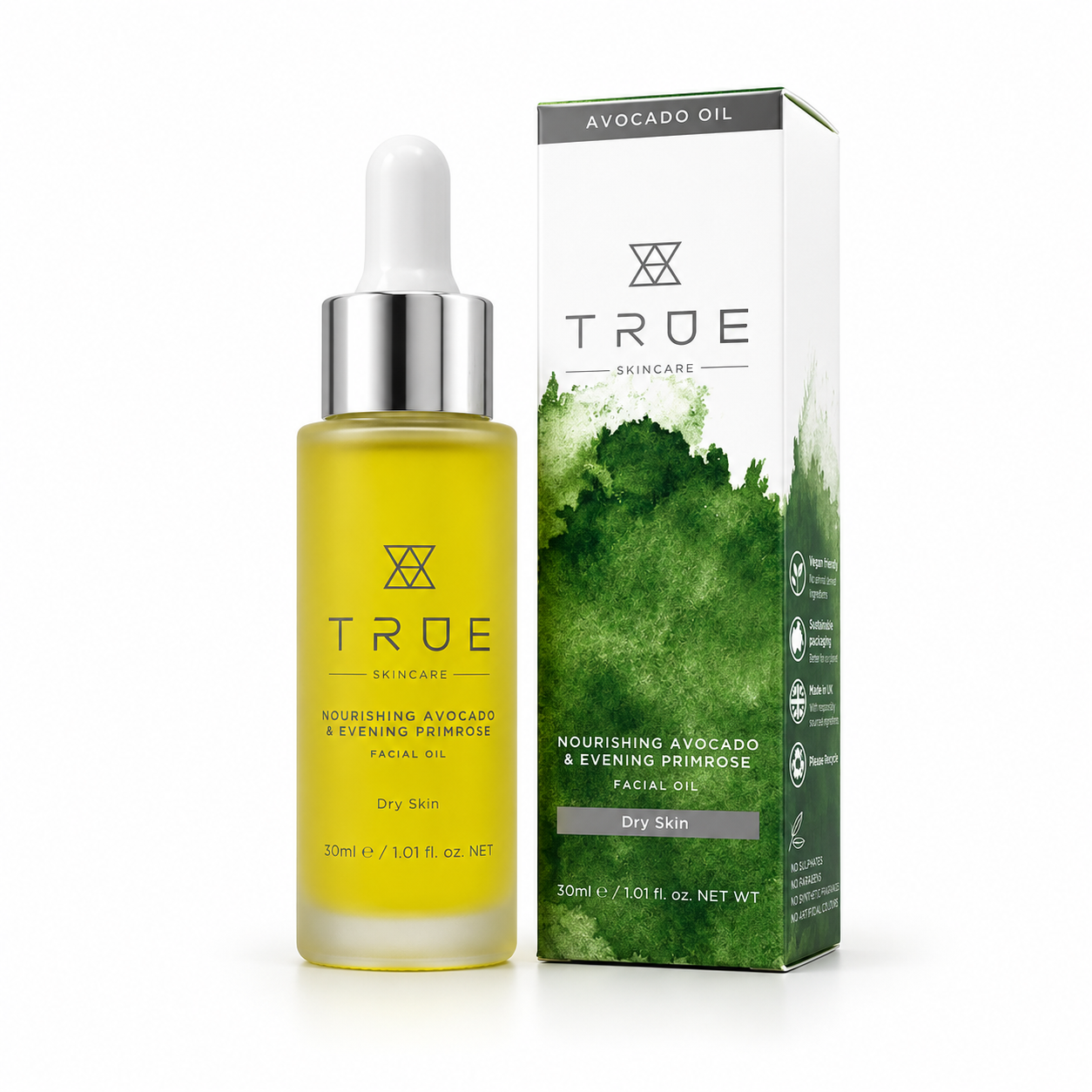 Nourishing Avocado & Evening Primrose Facial Oil, 30ml