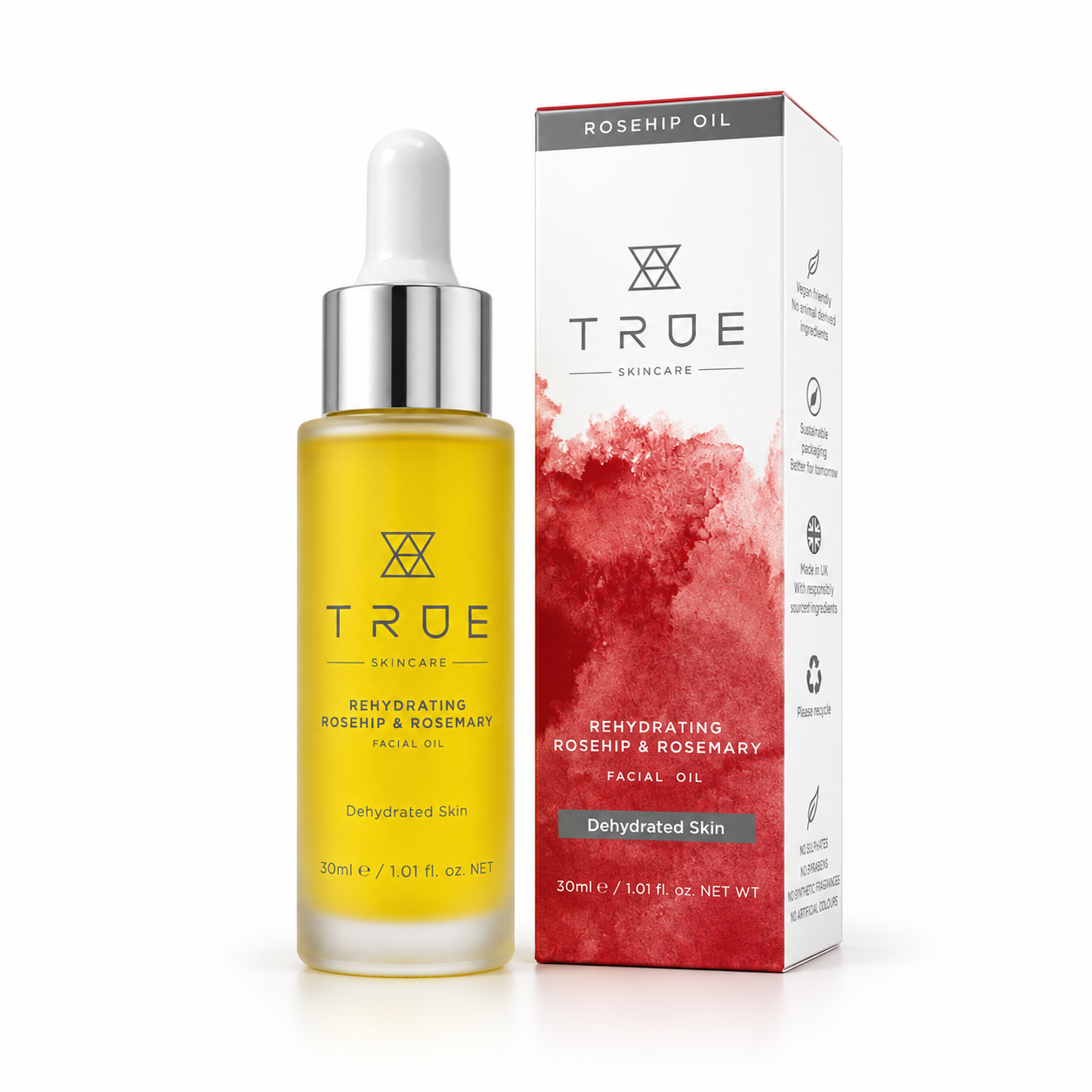 Rehydrating Rosehip & Rosemary Facial Oil, 30ml