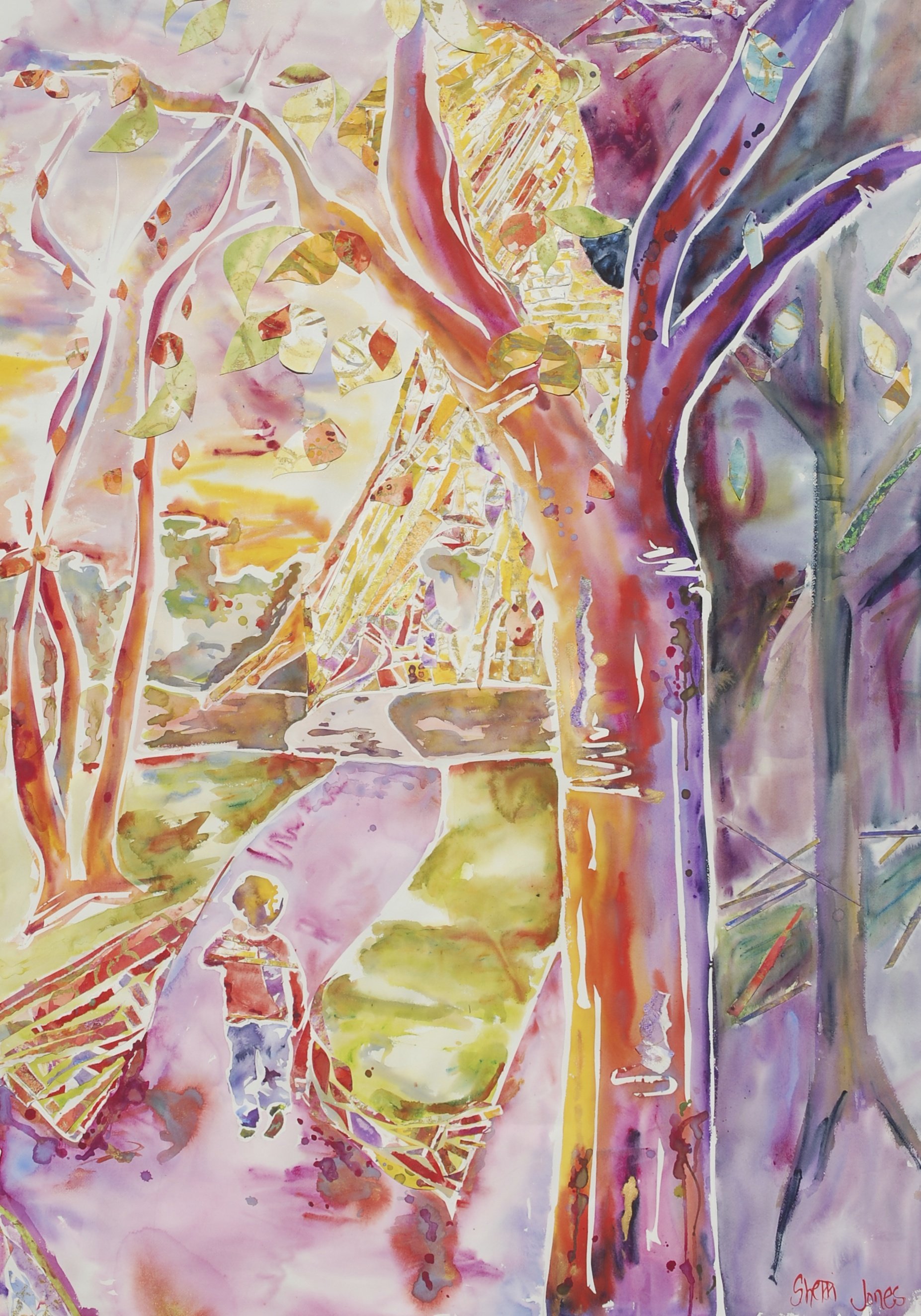 Good Shepherd 40%22 x 60%22 Watercolor:Collage.jpg