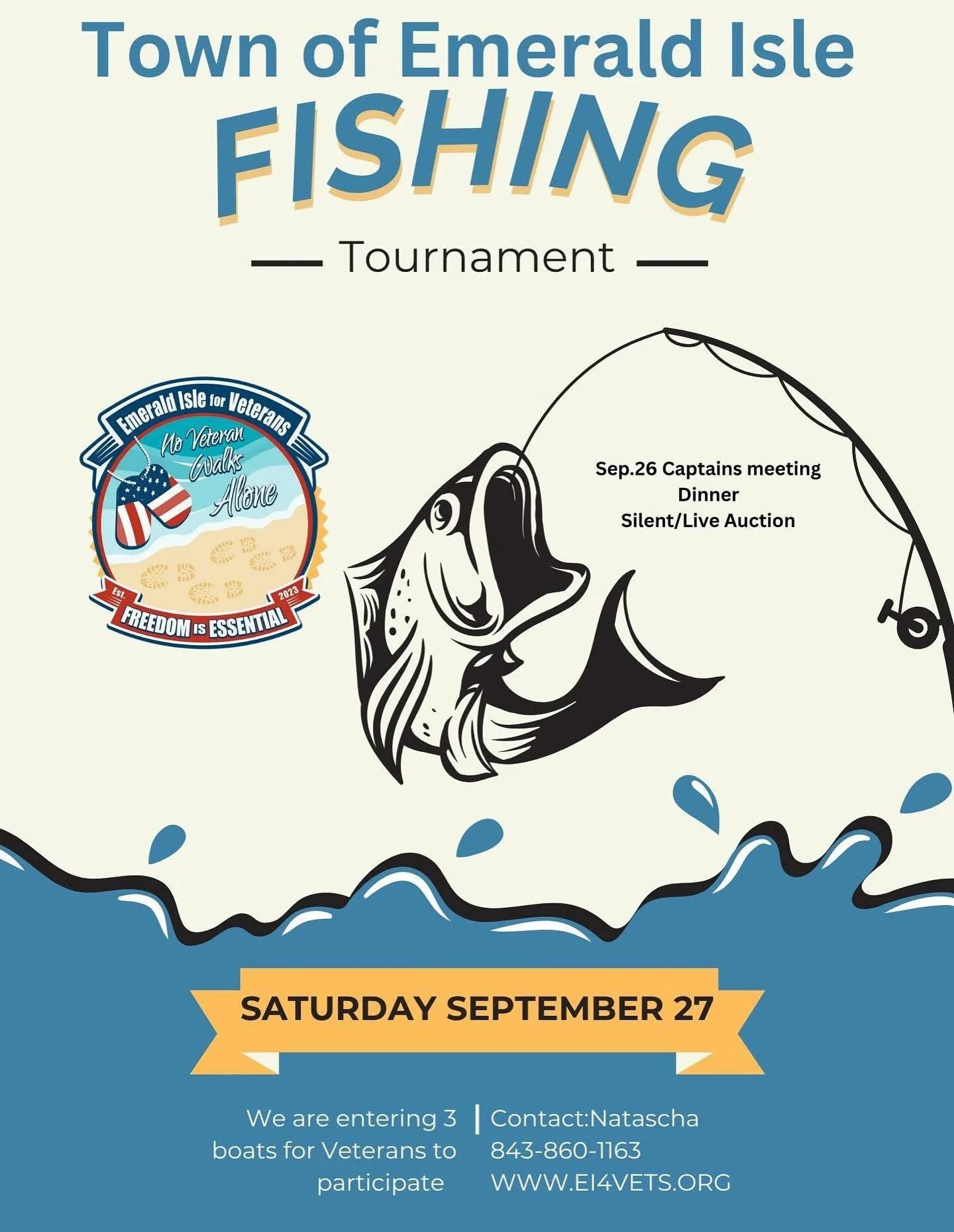🎣Looking for some Veterans who would like to get out on a boat to do some fishing!! 
🚤We have 3 boats to fill so please reach out if you&rsquo;re interested! 

☎️You can call/text 843-860-1163, message or comment below! 

🇺🇸We look forward to sup