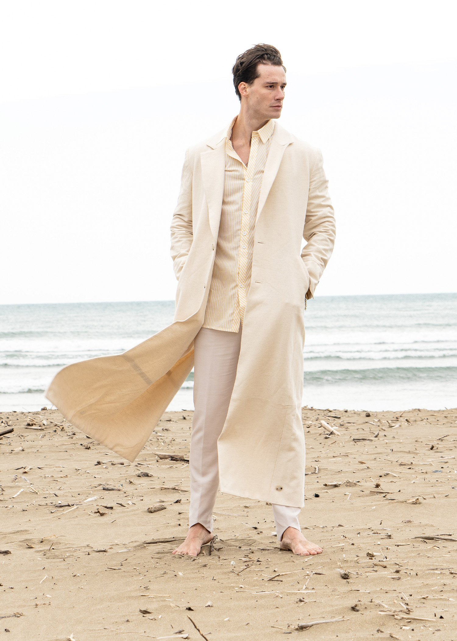 All Linen Trench Coat