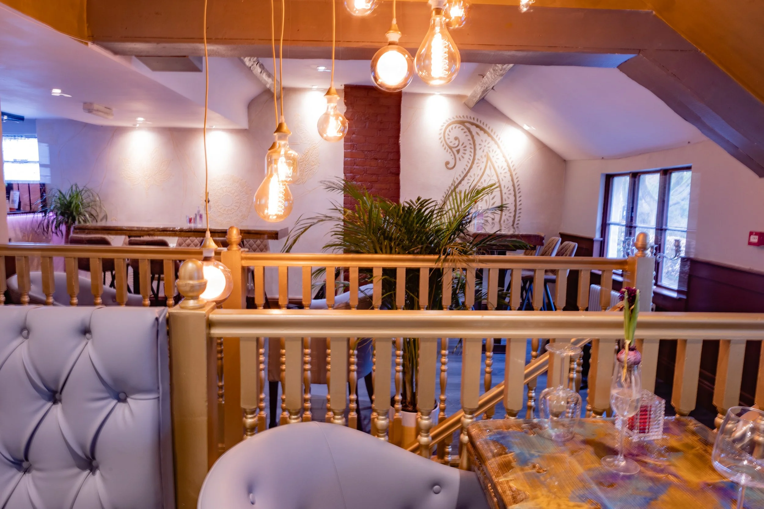 Festive Indian food served at Indian Thali Prestbury during Christmas