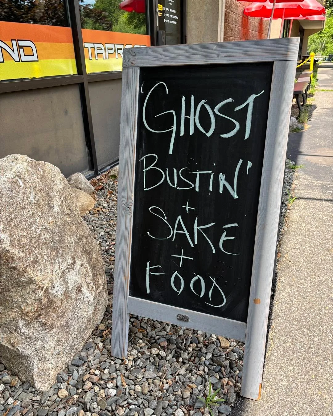 Today&rsquo;s the day! Come get some sake, delicious food, and help us fundraise for a great cause! We&rsquo;re here until 5pm with photo ops, merch, and slime making. 

#charity #cosplayers #ghostbusters #sak&eacute;