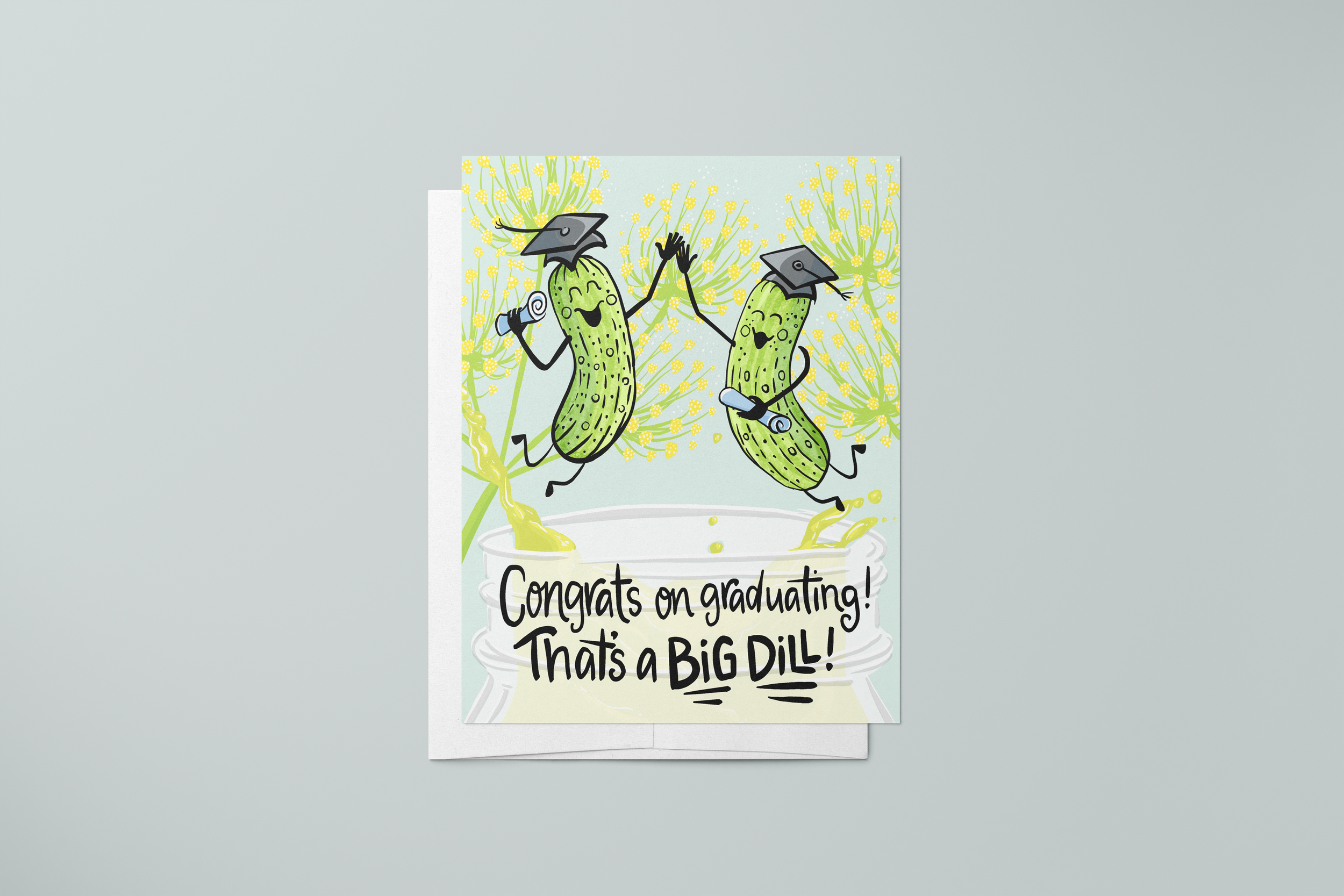 Pickle Graduation Card