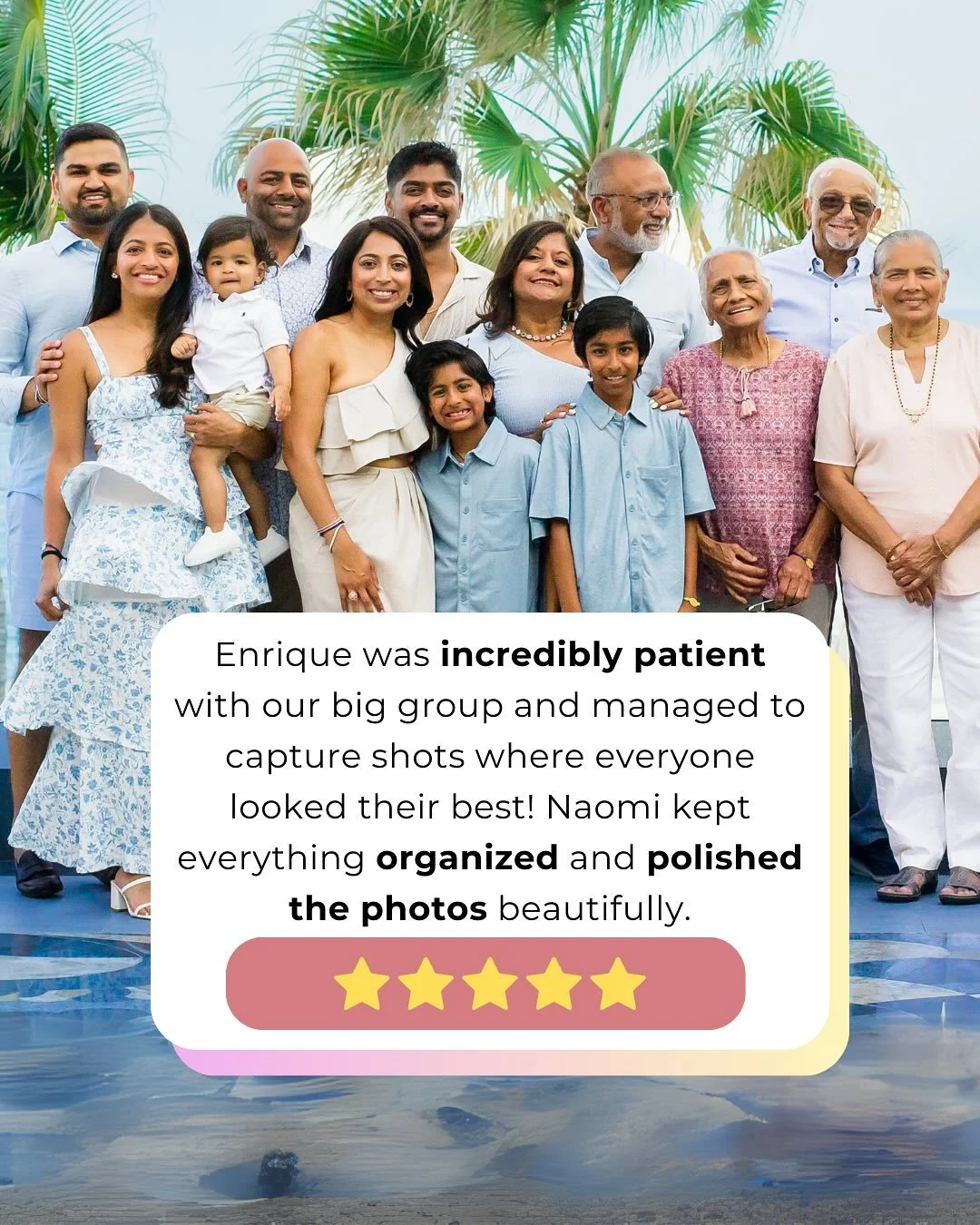 Thank you so much for inviting us capture your gorgeous family, Shivani! 🌴🩵
