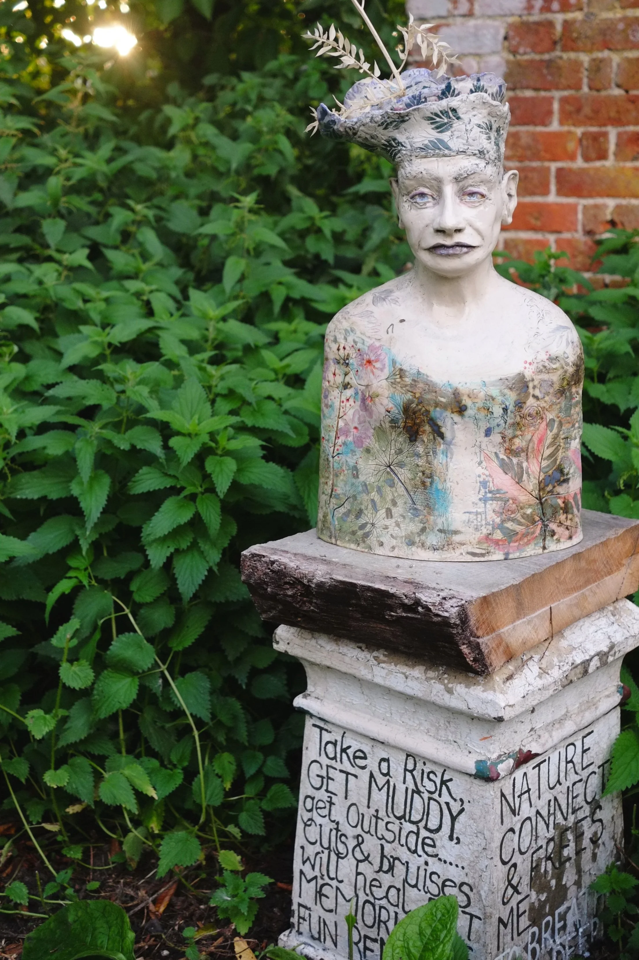 wisdom: garden sculpture. £850 with poetry plinth plus P&P or delivery (UK only)
currently on sale at a reduced price without plinth at DesignerMakers21 in Diss, Norfolk