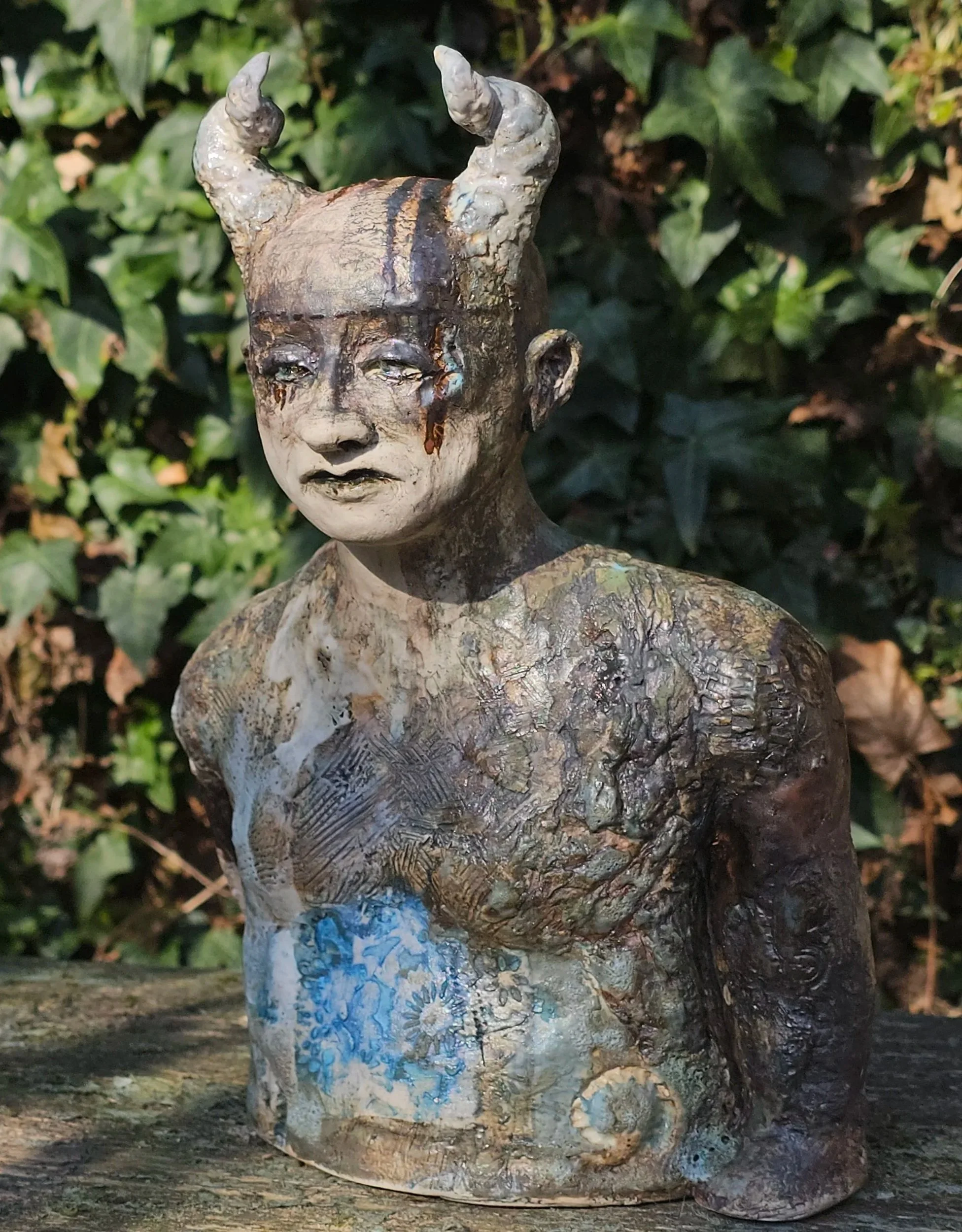 Baldr: stoneware and wild clay sculpture      
£395 plus P&P (within the UK only) by arrangement only