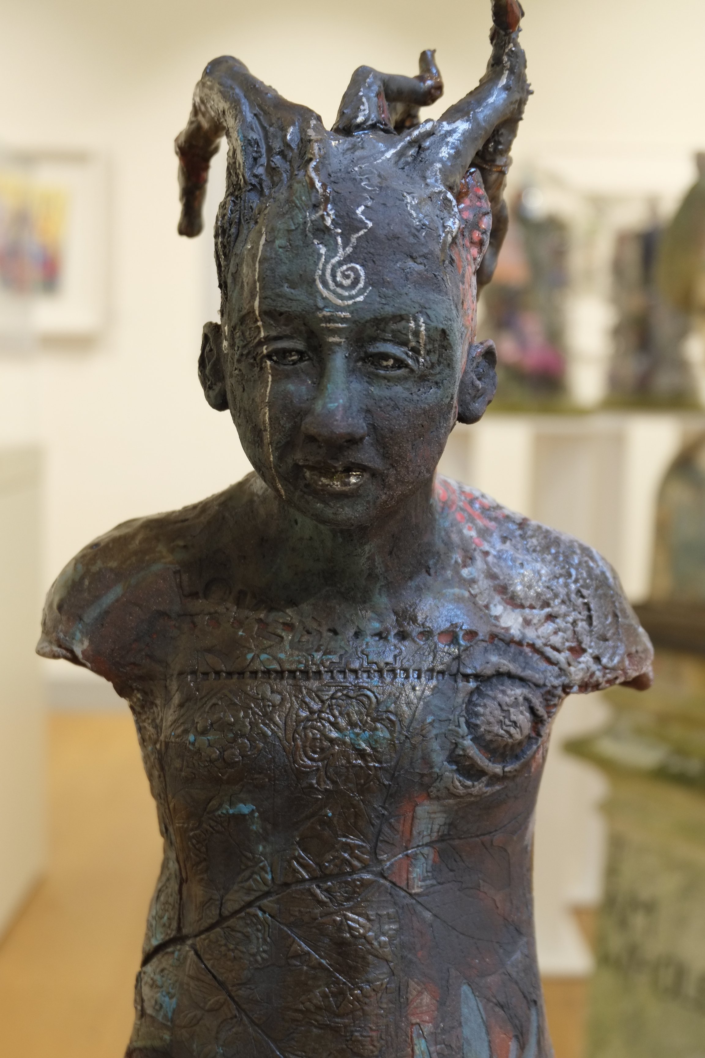 Elli Price £450 
Ceramic (red stoneware, wild clay engobe, gilding and glaze)

