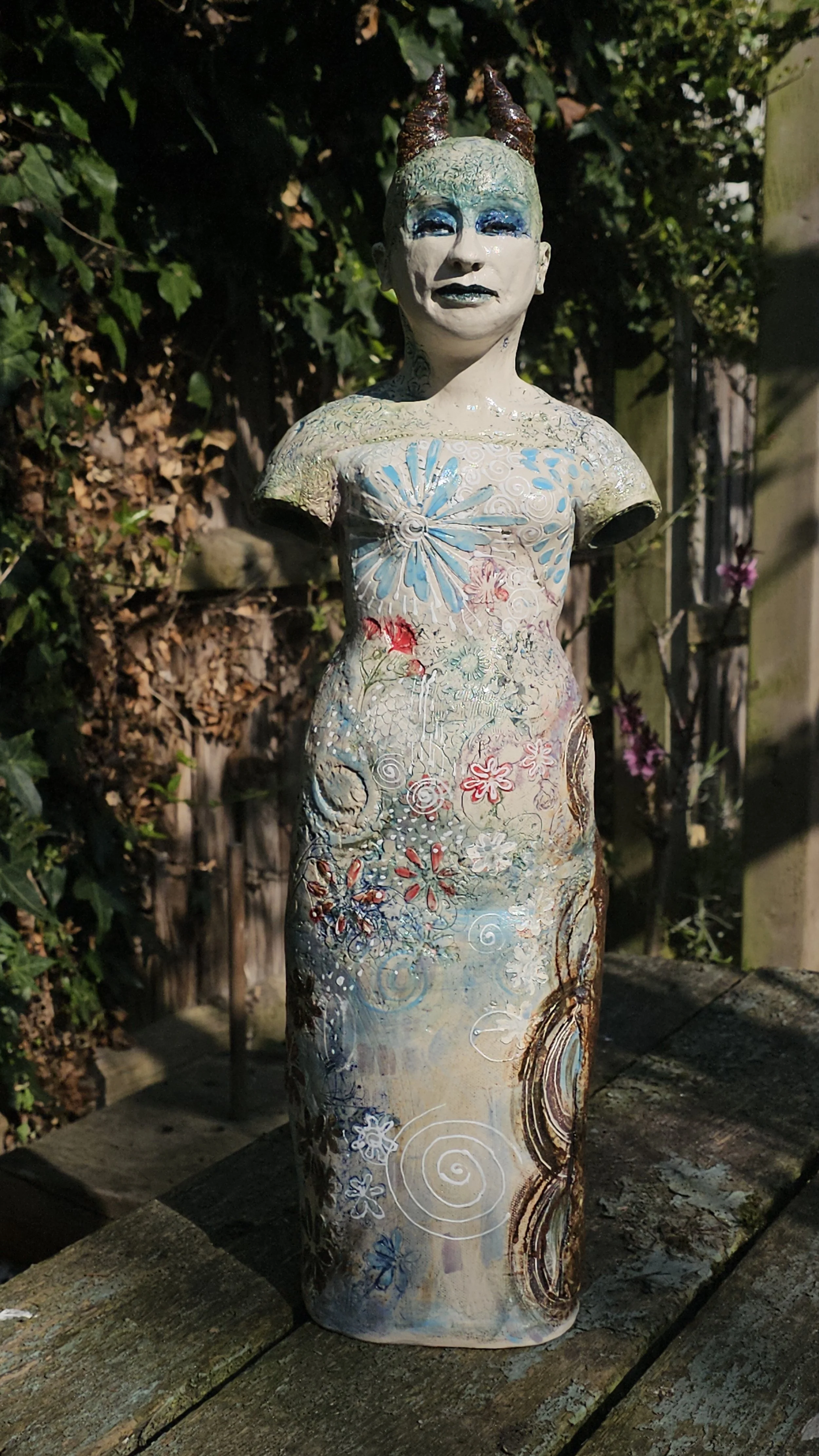 Ostara: white Stoneware sculpture 58cms high
£520 plus P&P UK only