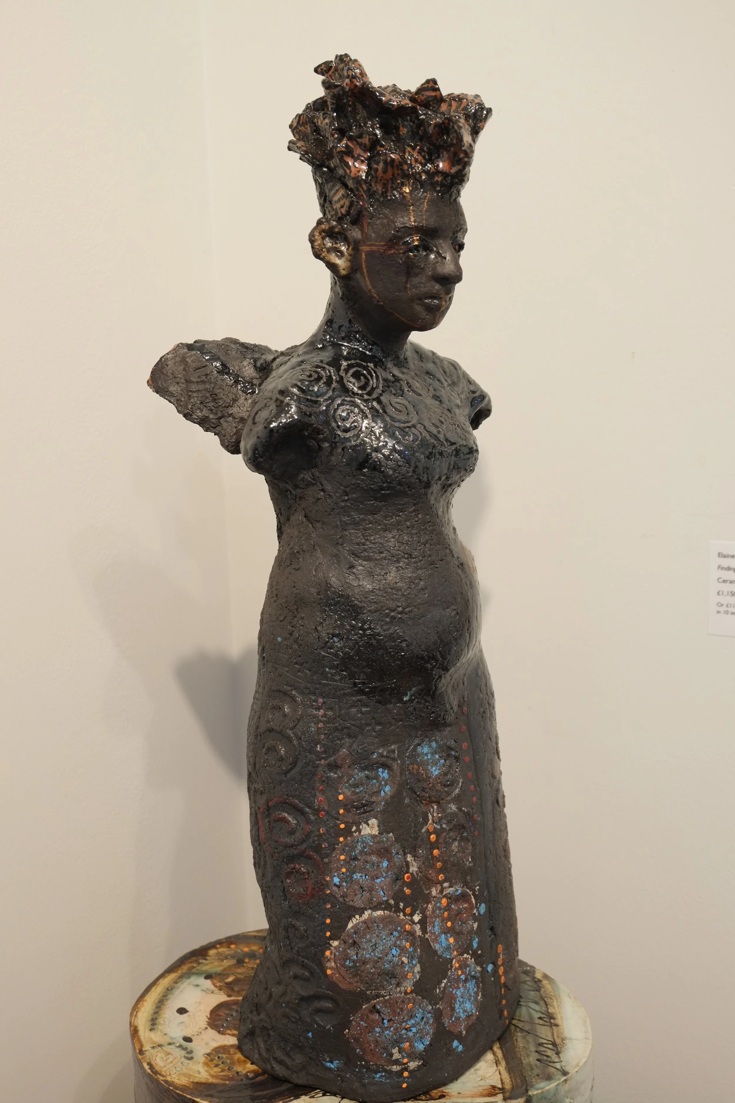 CONTEMPLATION - Black stoneware
ceramic sculpture with accompanying ceramic plinths. £395 plus delivery costs (available in the uk only)