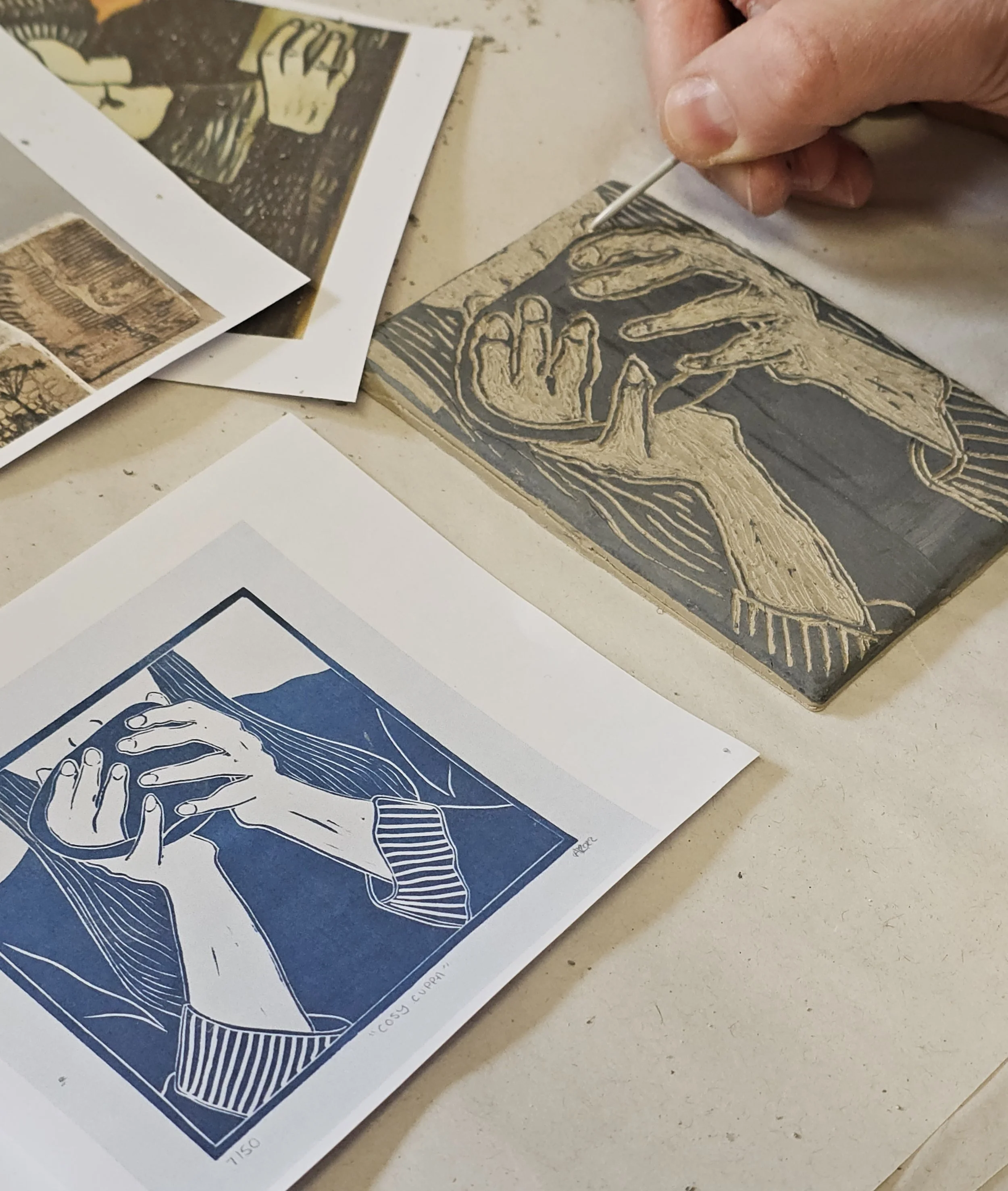 sgraffito tiles