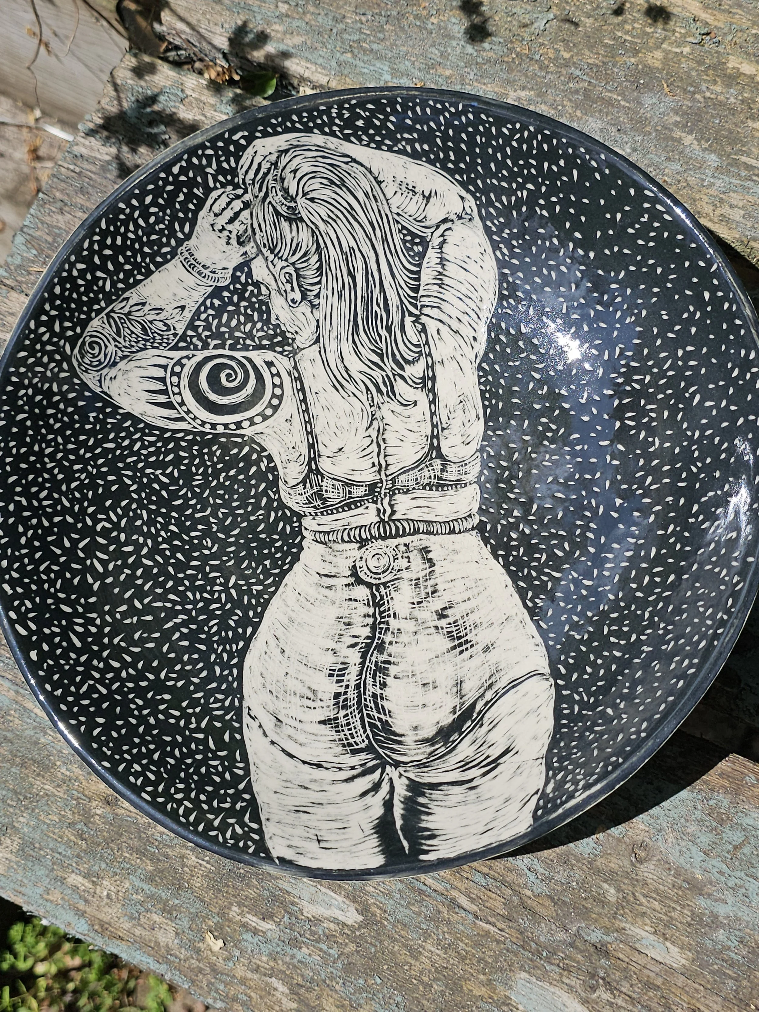 Affirmation: large Sgraffito bowl
£140 plus P&P UK only