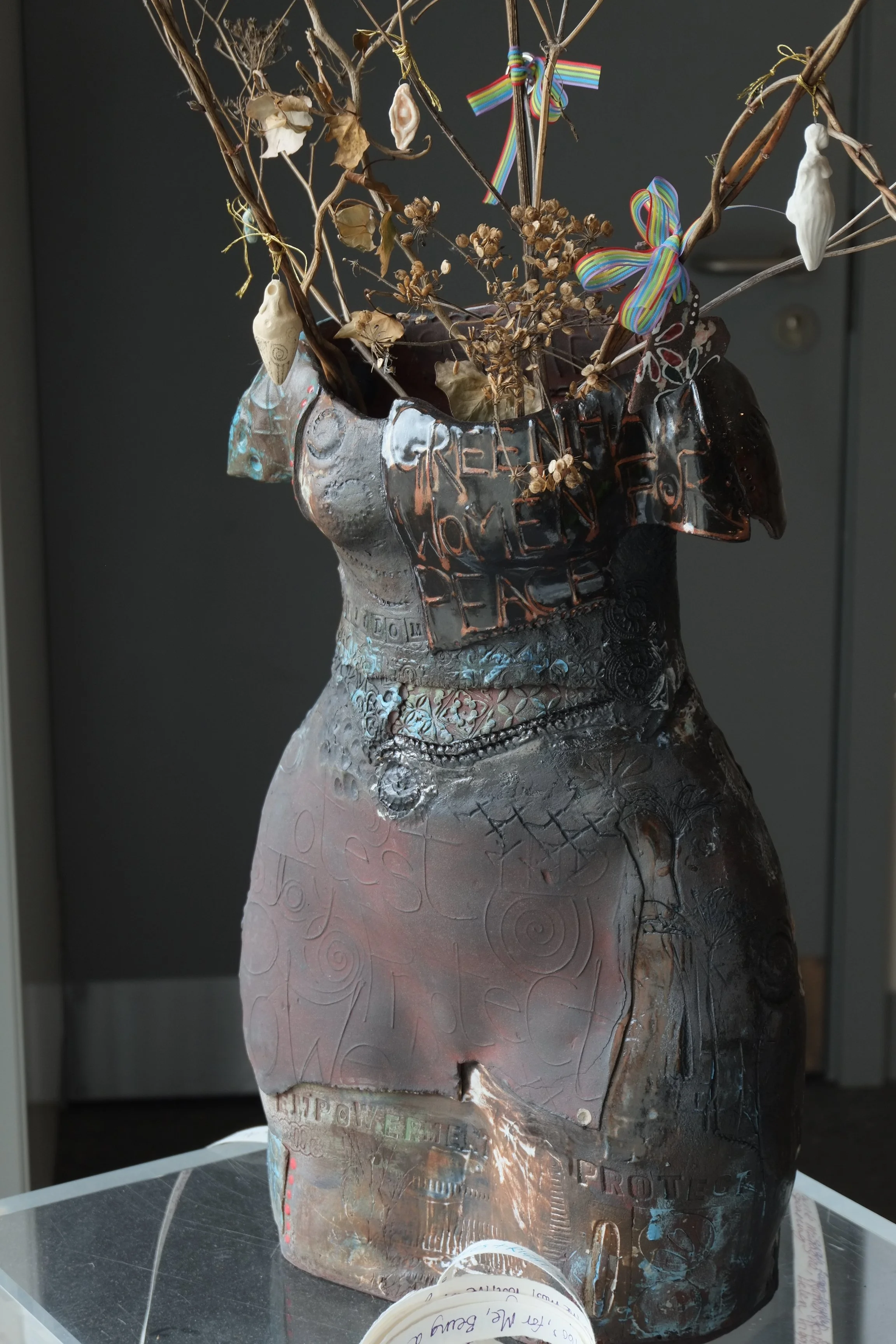 Written on the skin sculpture vessel