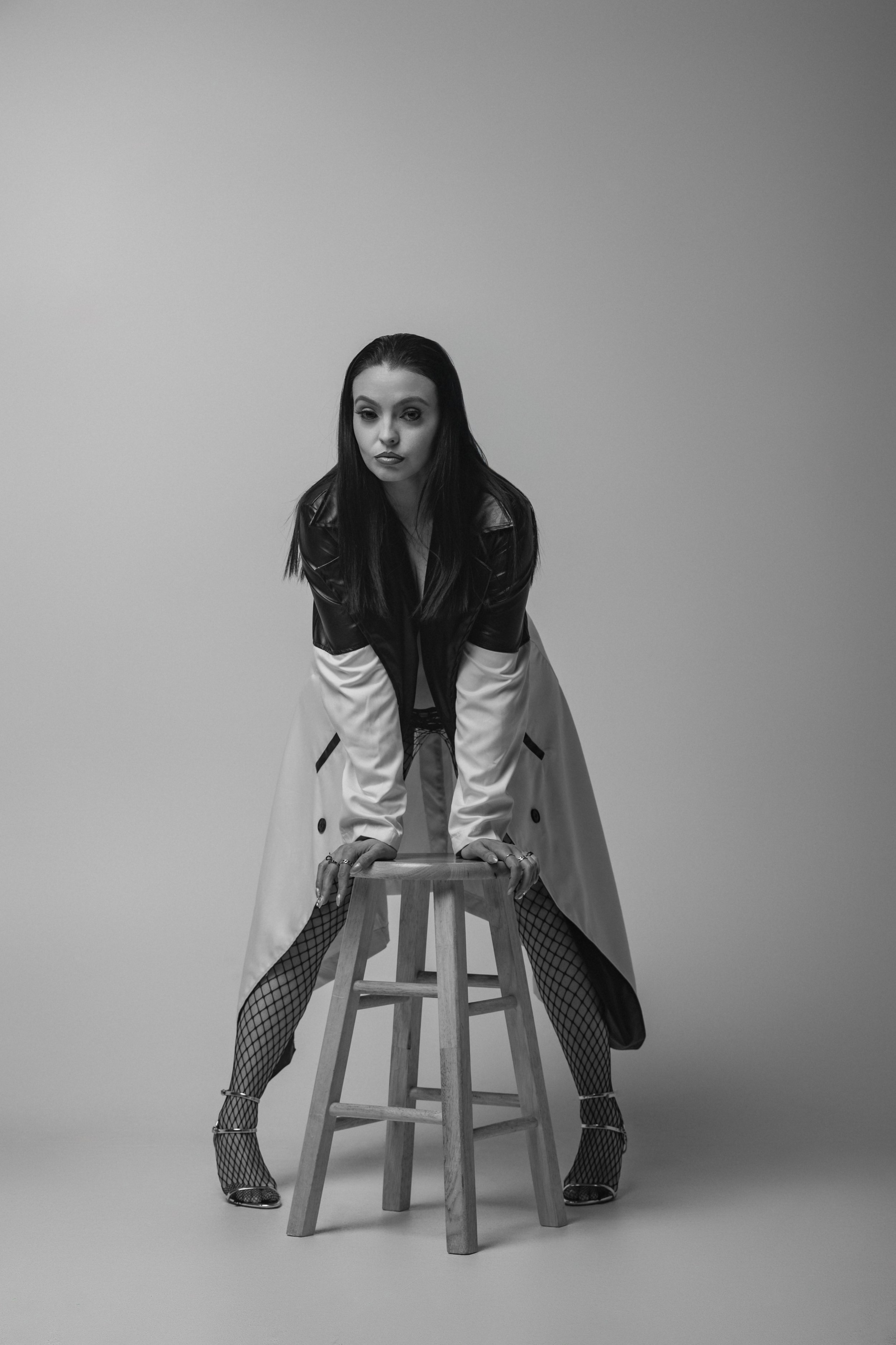 Owning the Frame: Exploring High Fashion Sensuality in Black & White