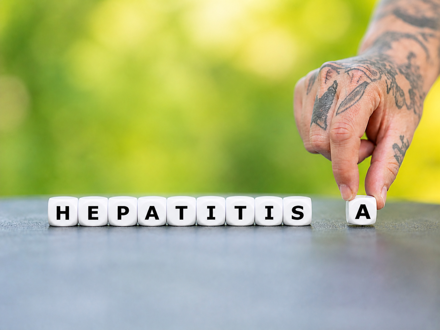 letters spelling hepatitis a
