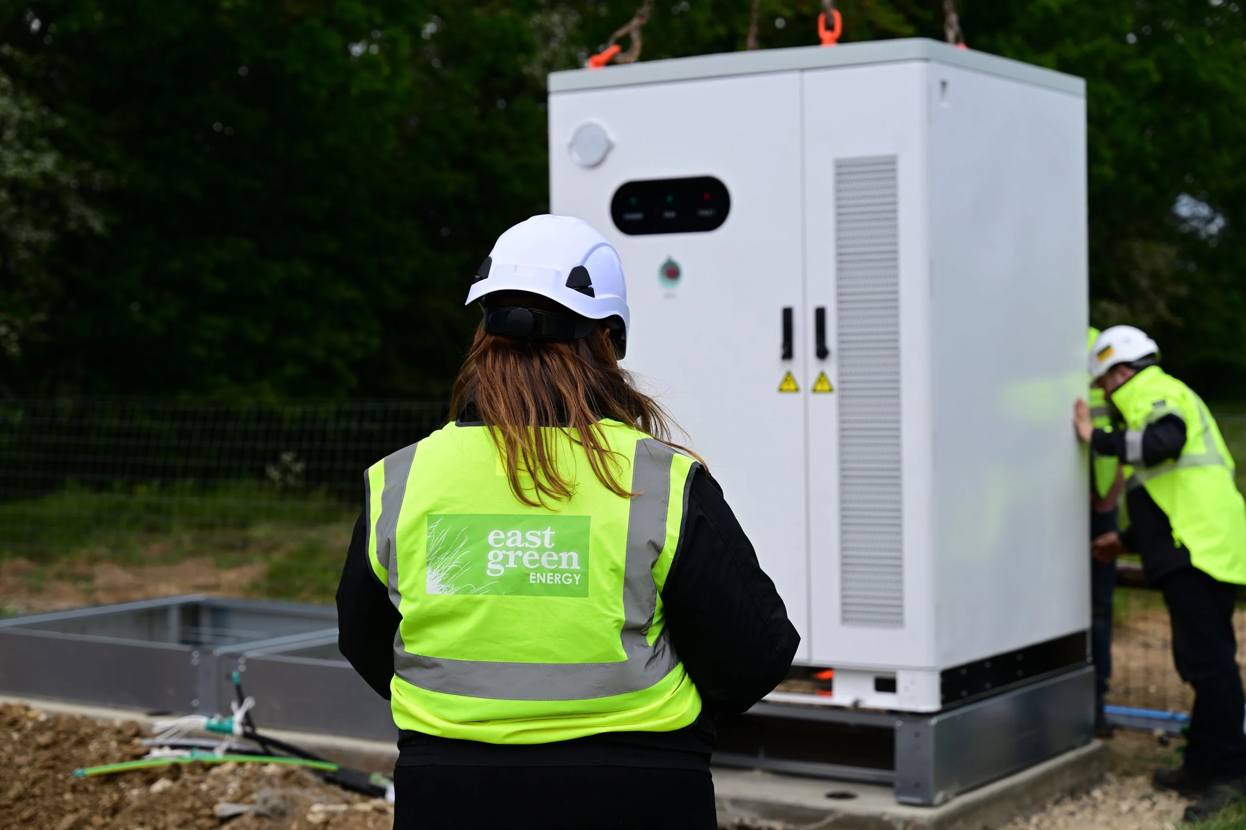Delivery of first battery at Upper Vaunces Farm 