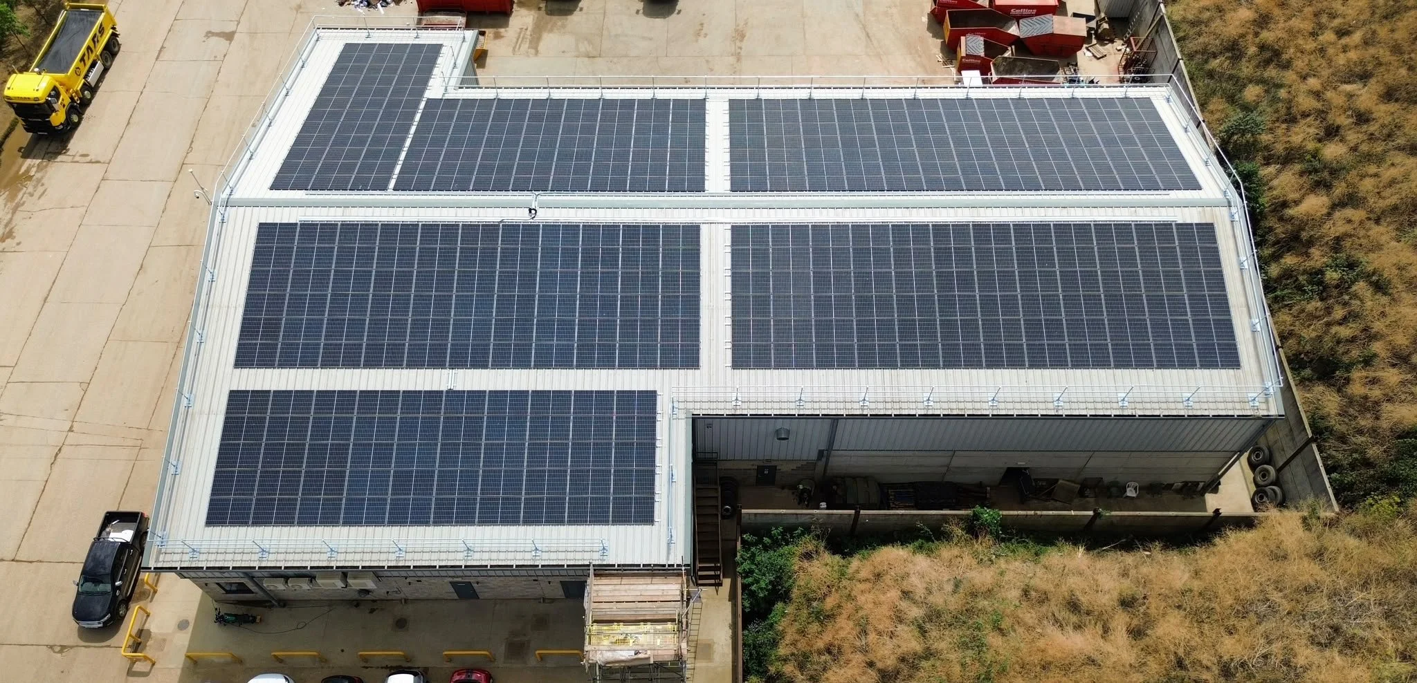 Roof Mounted Solar - Skip Hire in Suffolk