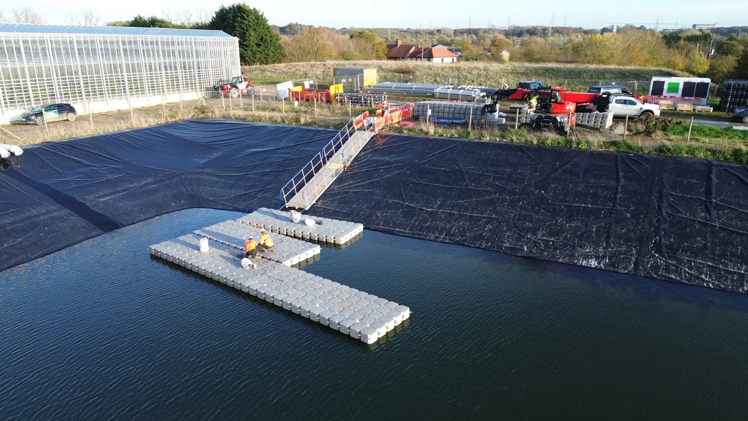 Building the pontoons for Floating Solar 