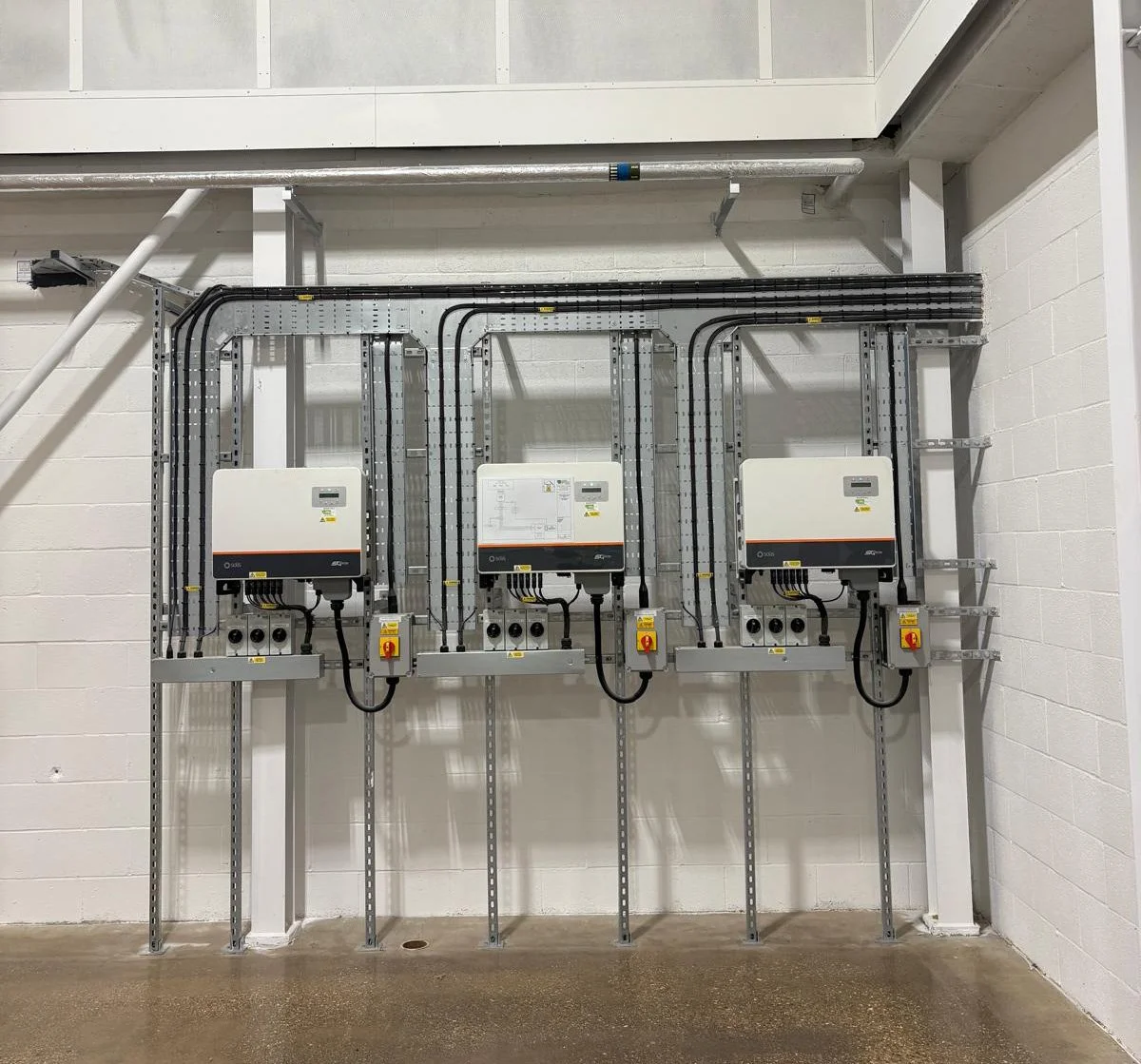  Three 25KW Solis Inverters 