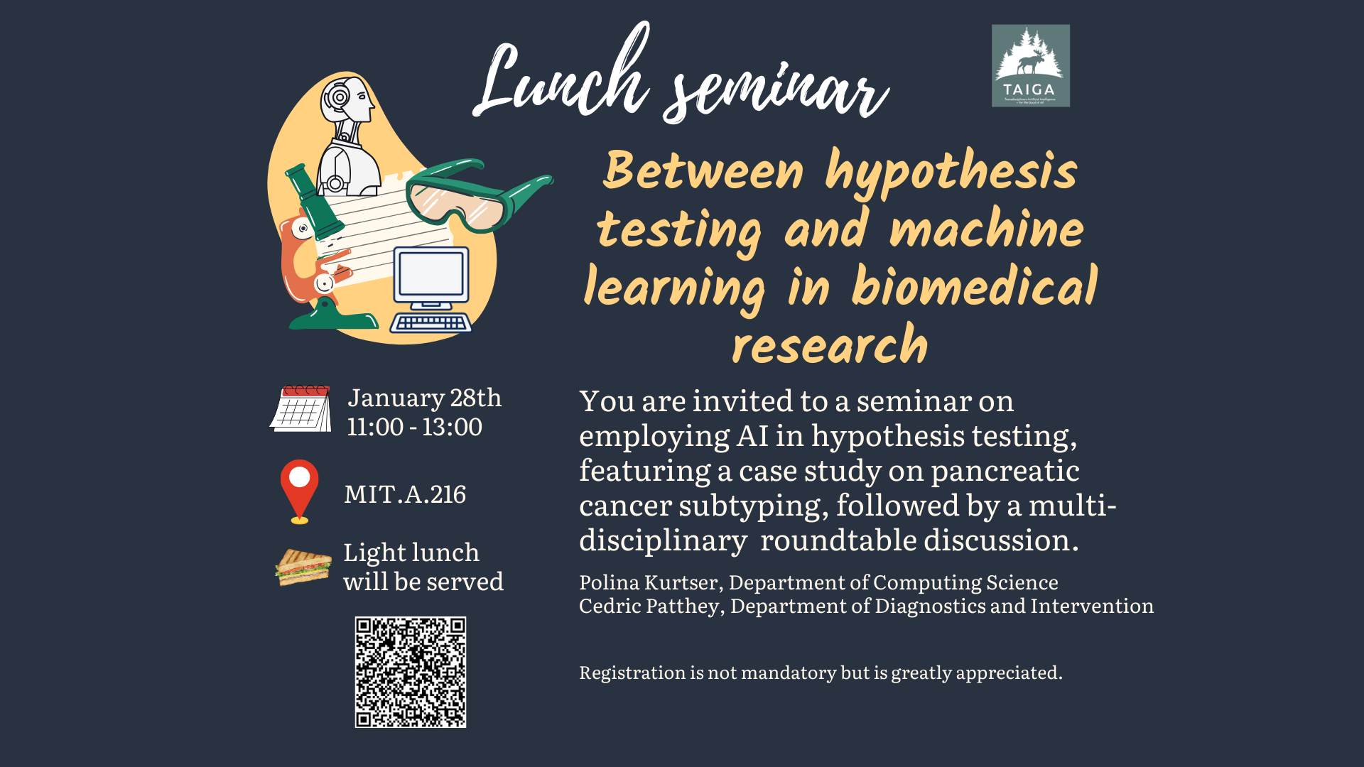 Between hypothesis testing and machine learning in biomedical research