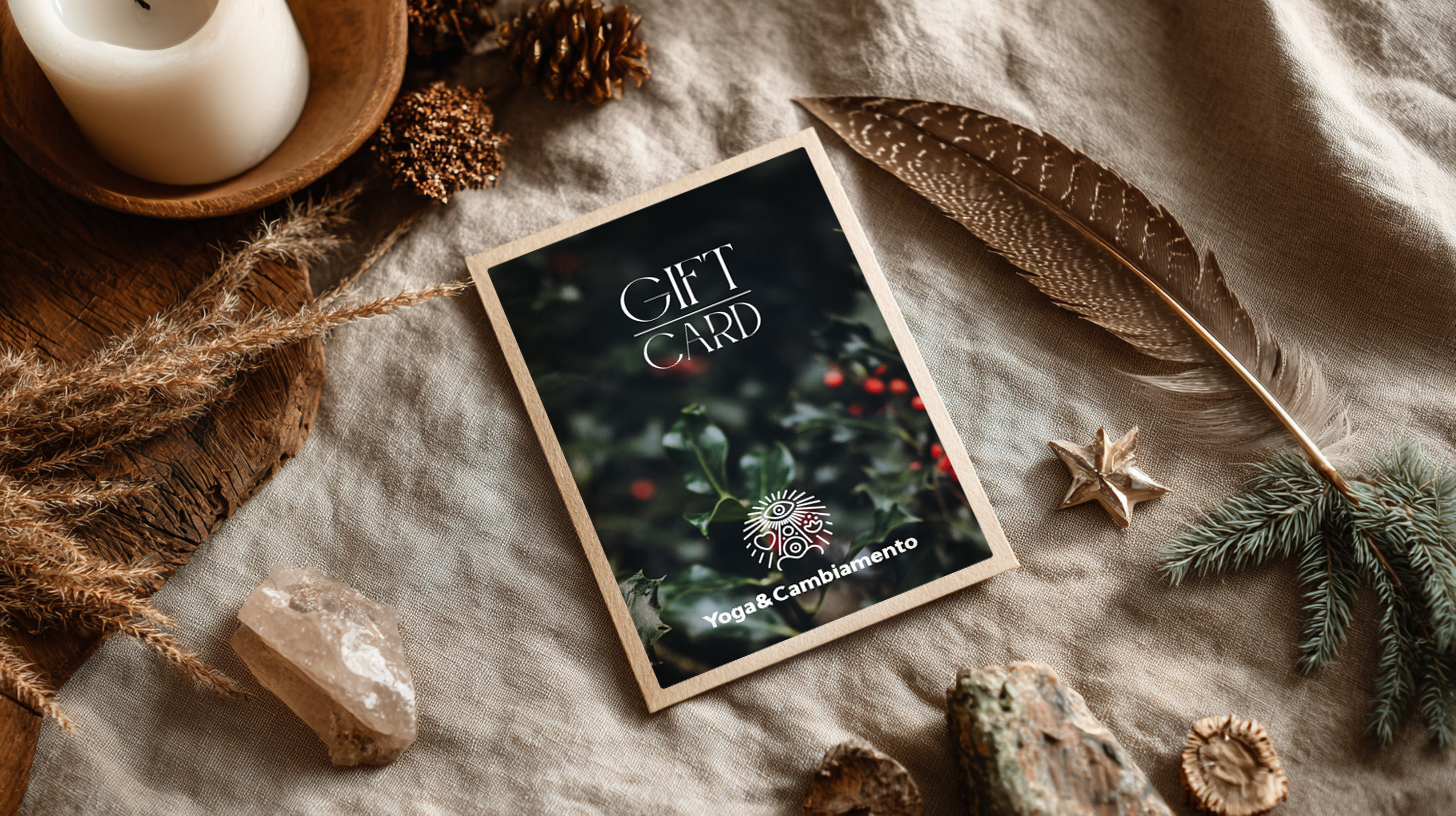 la gift card yoga e cambiamento, un perfetto regalo di natale per amanti dello yoga e del benessere