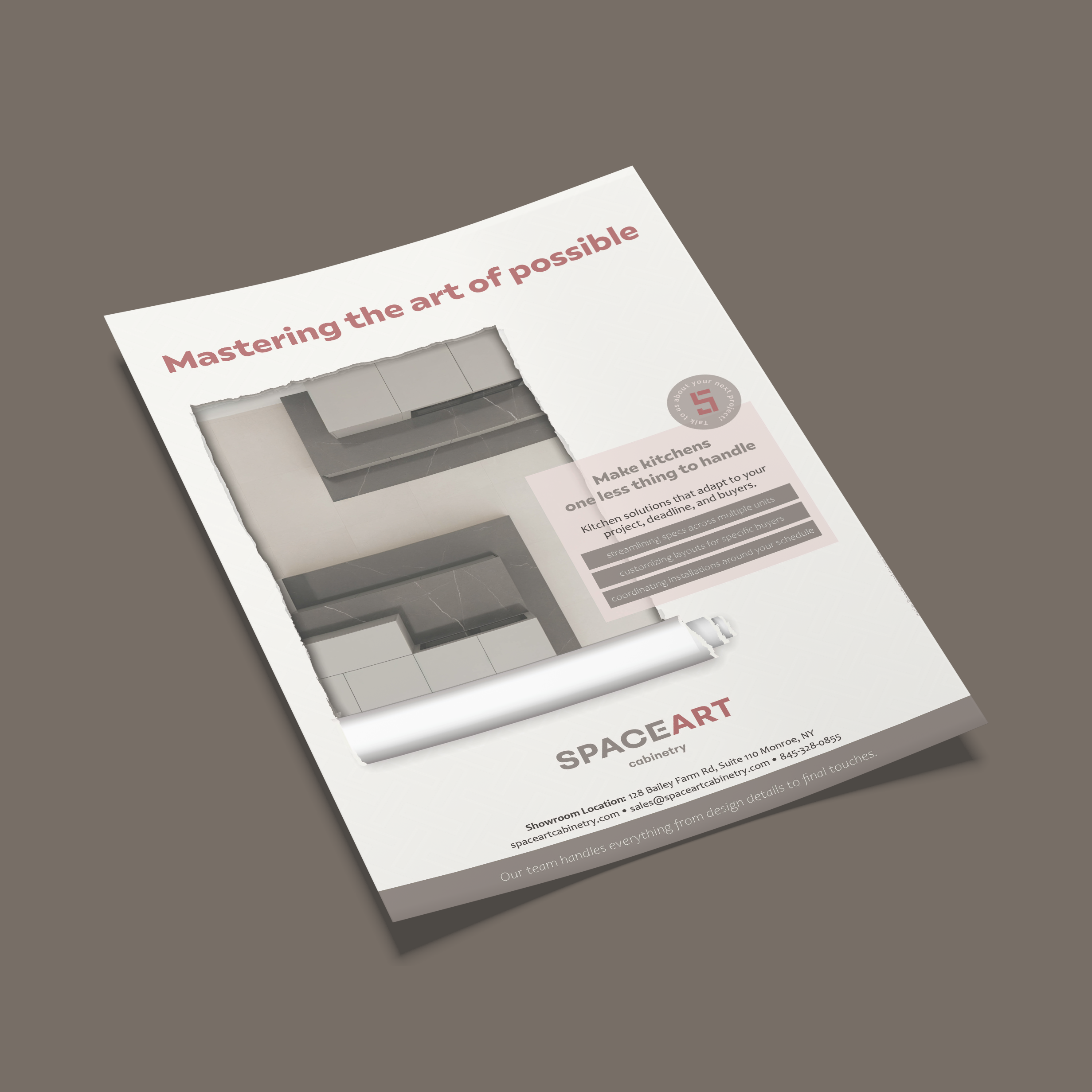 Space Art Cabinetry branding ad