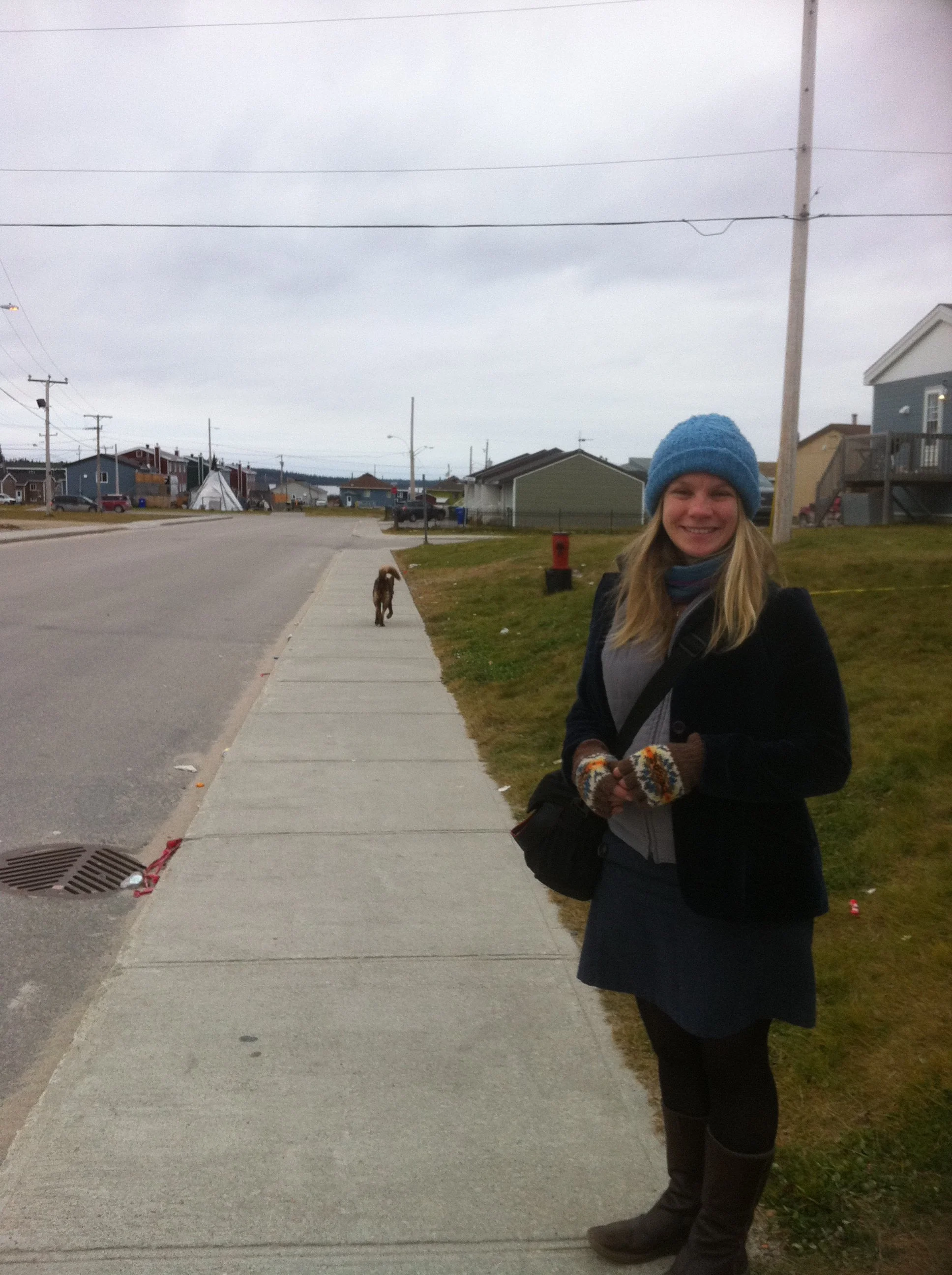 Frances in Wemindji, Eeyou Istchee, Québec. November 2011.