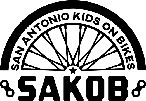 San Antonio Kids on Bikes (SAKOB) logo