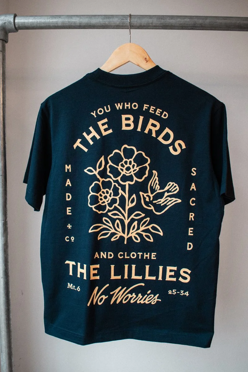 No Worries Box T-Shirt Midnight Blue