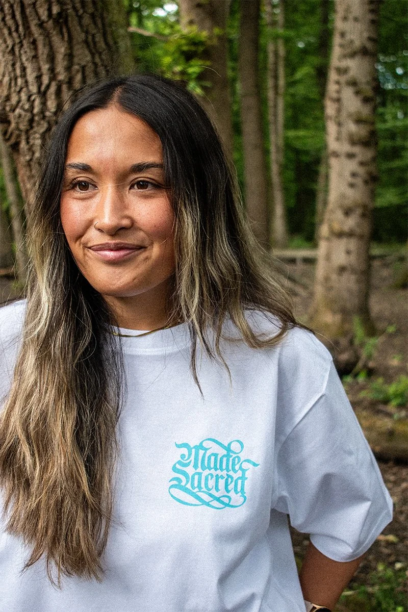 Made Sacred Oversized White T-Shirt