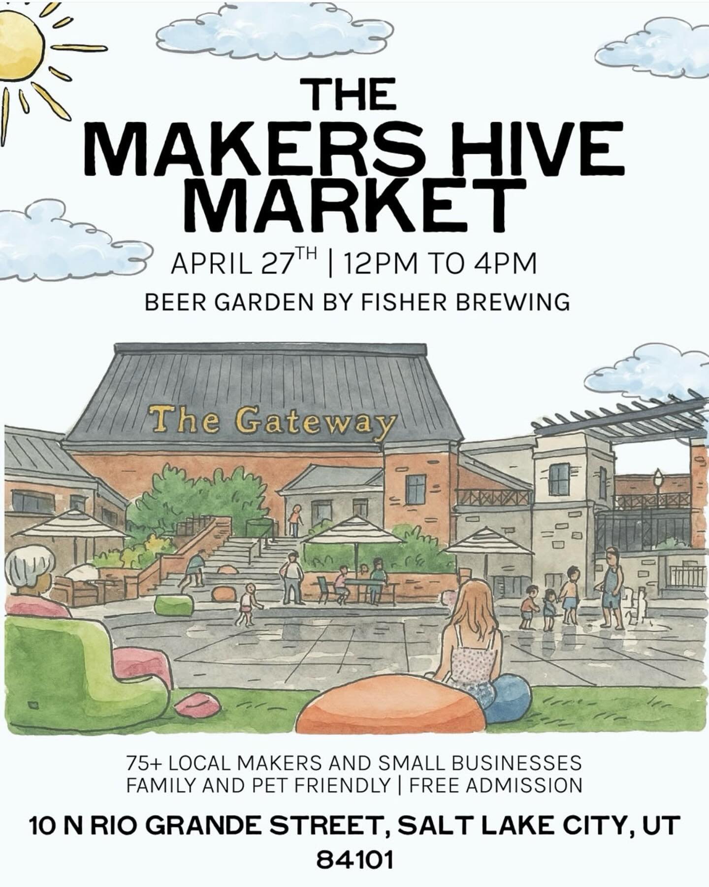 I&rsquo;ll be @themakershivemarket tomorrow from 12-4pm!!