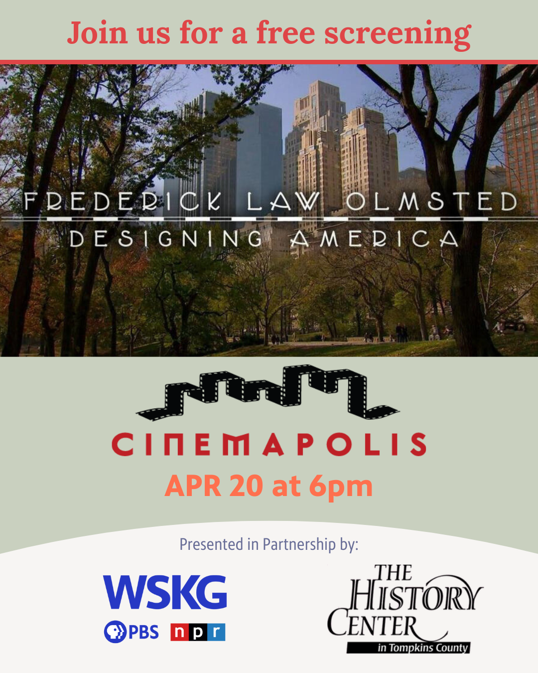 America at 250: Screening “Fredrick LAW oLMsTEAD: dESIGNING aMERICA”