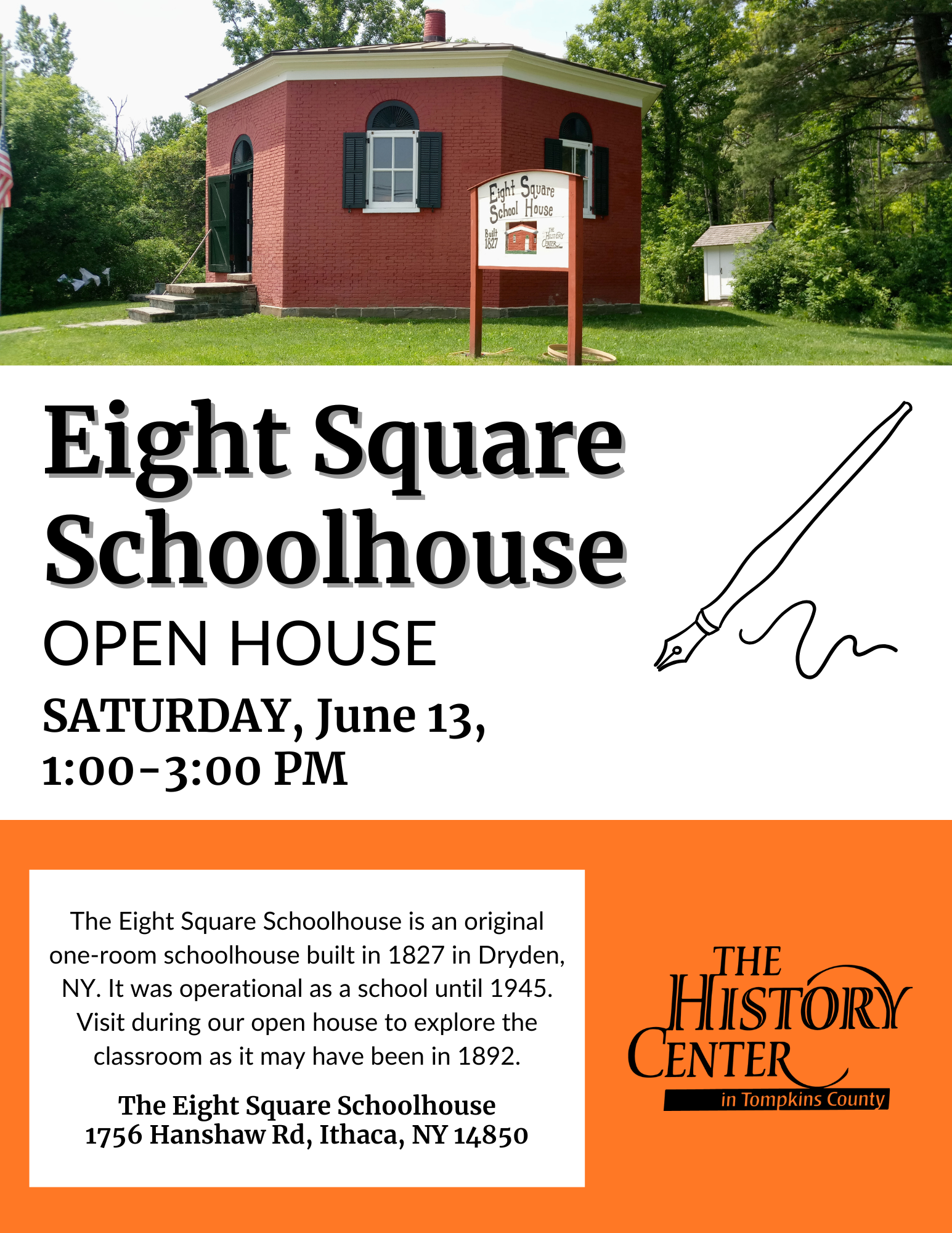 Eight Square Schoolhouse: OPEN HOUSE