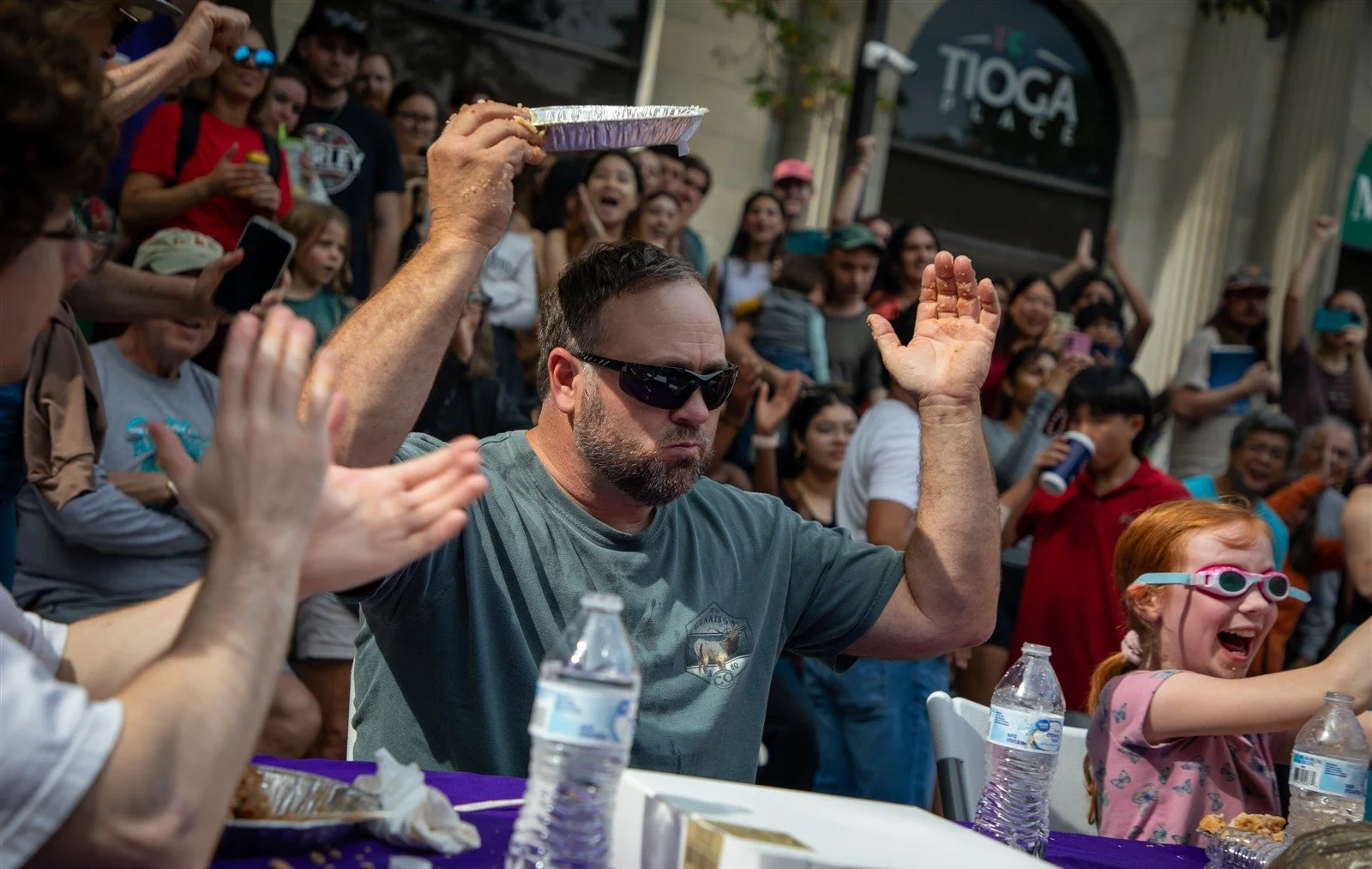 The Great Apple Pie Eating Contest With The Downtown Ithaca Alliance