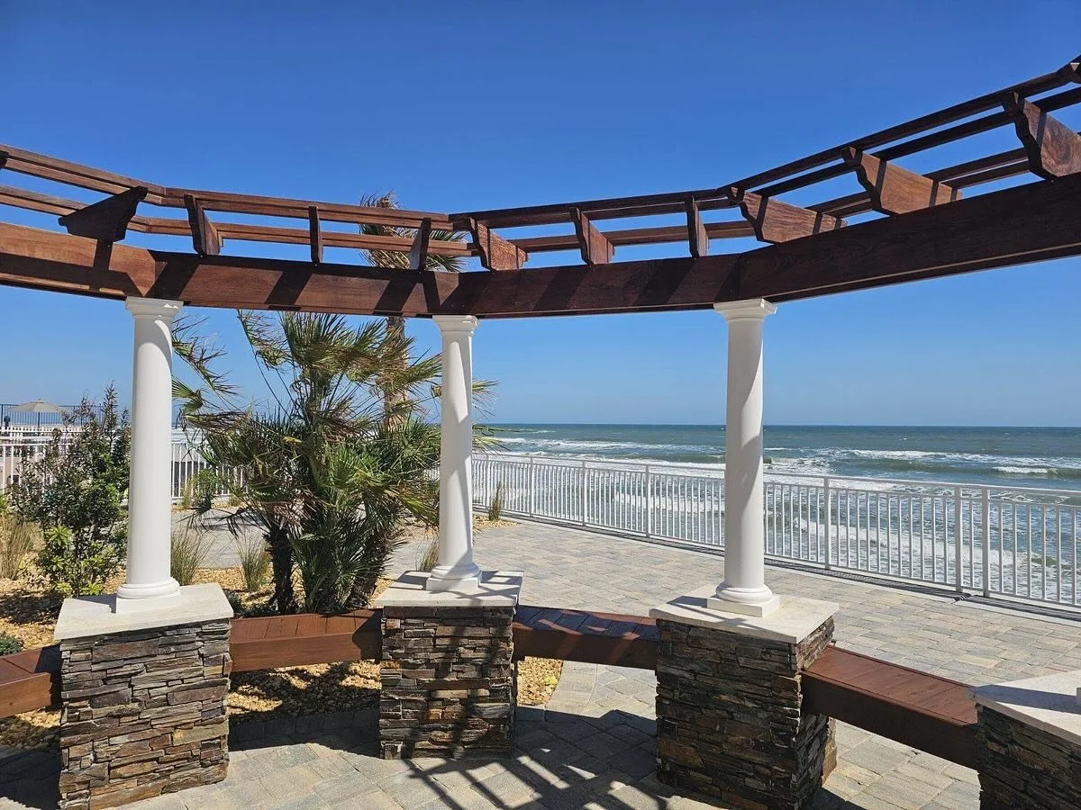 Want to enhance your pool area?⛱️🩱Consider a custom gazebo, built in chairs, new walk ways, a stunning hardscape, or decking around the pool. The possibilities are endless, and you can&rsquo;t beat the quality of our services. Call us now at 321.900
