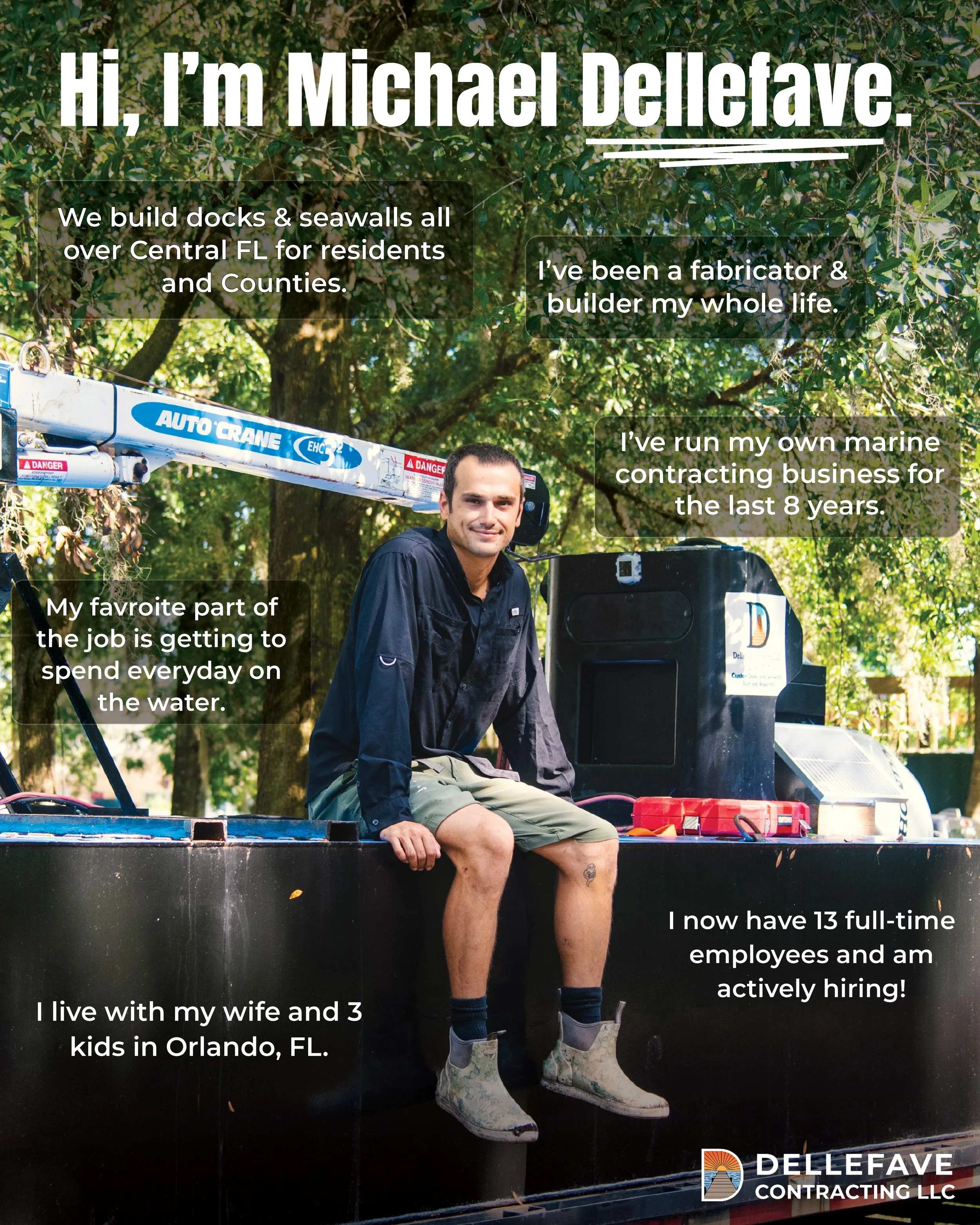 For those who are new to our page, we&rsquo;d like to introduce the man behind the company &mdash; Michael Dellefave, owner of  Dellefave Contracting.

Over the years, he&rsquo;s earned a reputation for being able to look at a project and quickly und