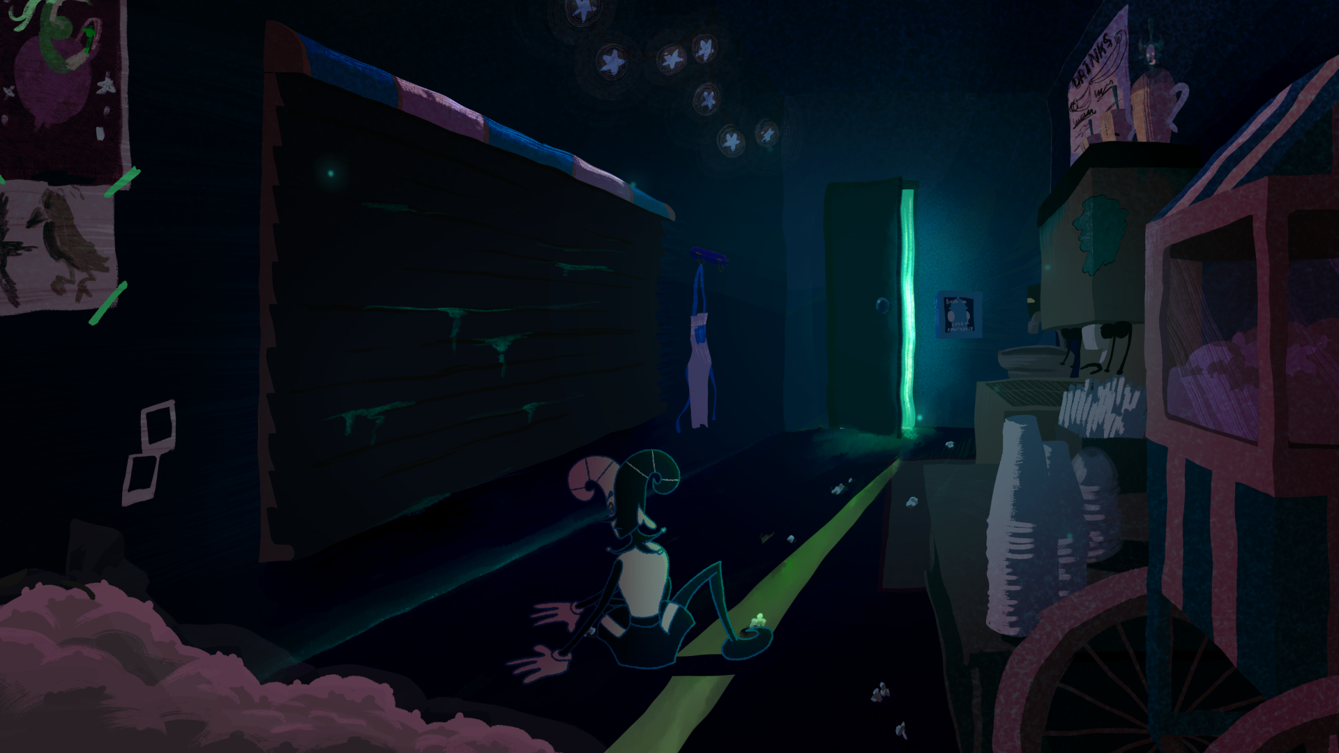 Atmospheric orbs and cast shadow