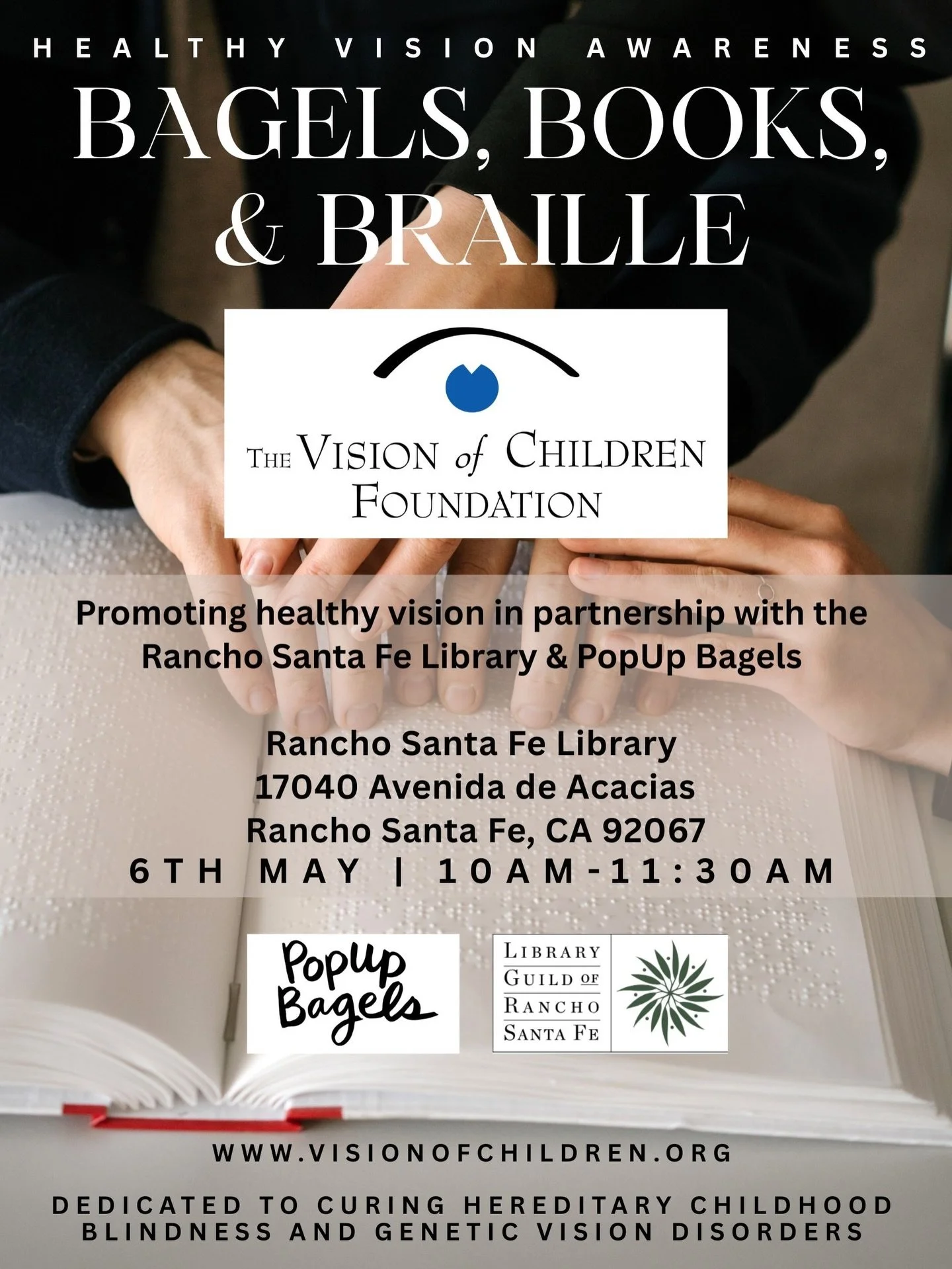 There is something powerful about connection&hellip; through touch, through stories, through understanding. 🤍

Join us for a beautiful morning of &ldquo;Bagels, Books &amp; Braille&rdquo; as we come together to support children and families navigati