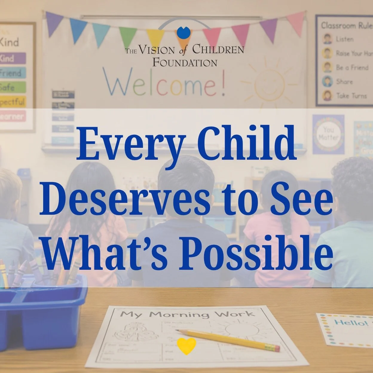 Every child deserves the opportunity to see the world around them, learn with confidence, and dream about their future. 💙

For children living with hereditary childhood blindness and genetic vision disorders, that future can be uncertain. That&rsquo