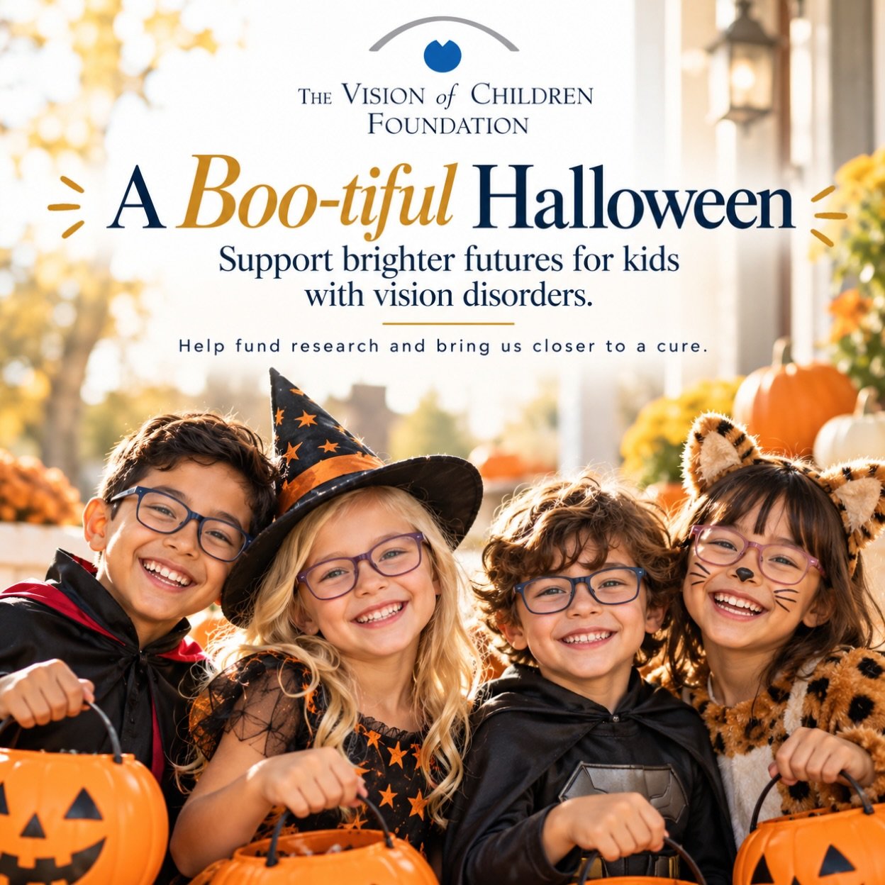 A little spooky. A lot of heart. 🎃👓

This Halloween, we&rsquo;re celebrating brighter futures for children living with vision disorders.

Every bit of awareness, support, and research helps bring us closer to better treatments &mdash; and ultimatel