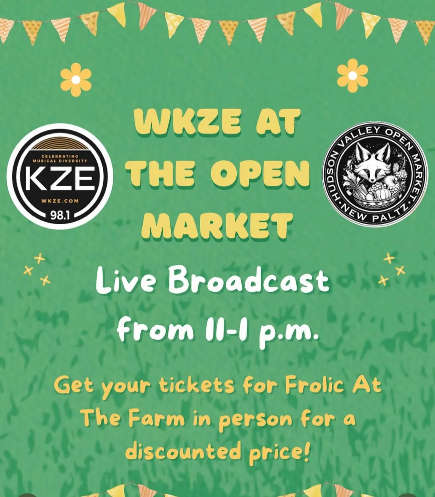 WKZE is here today doing a live broadcast. Tune in and/or come down and check them out!