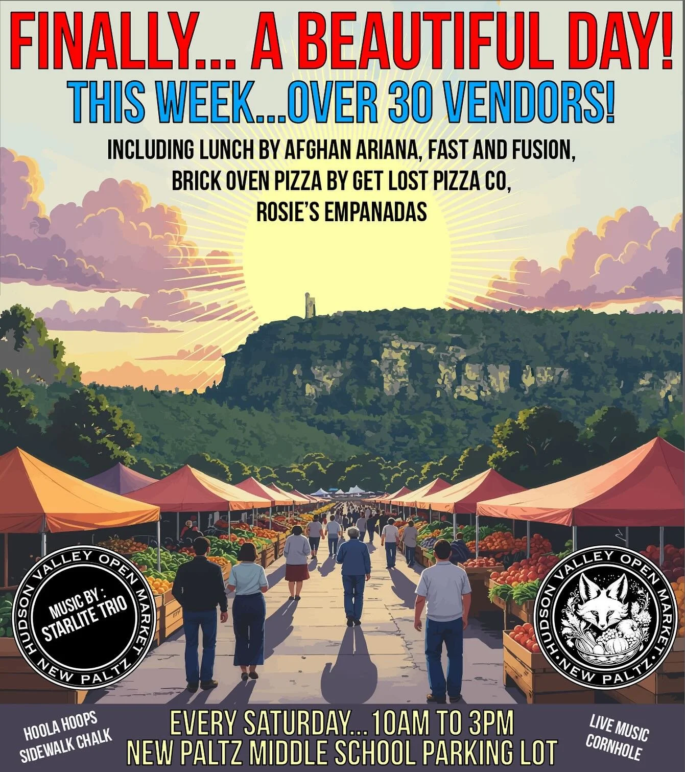 We are super excited about the weather this weekend&hellip;and the 30+ vendors&hellip;and all the food options&hellip;and seeing all of you!!! See you Saturday!