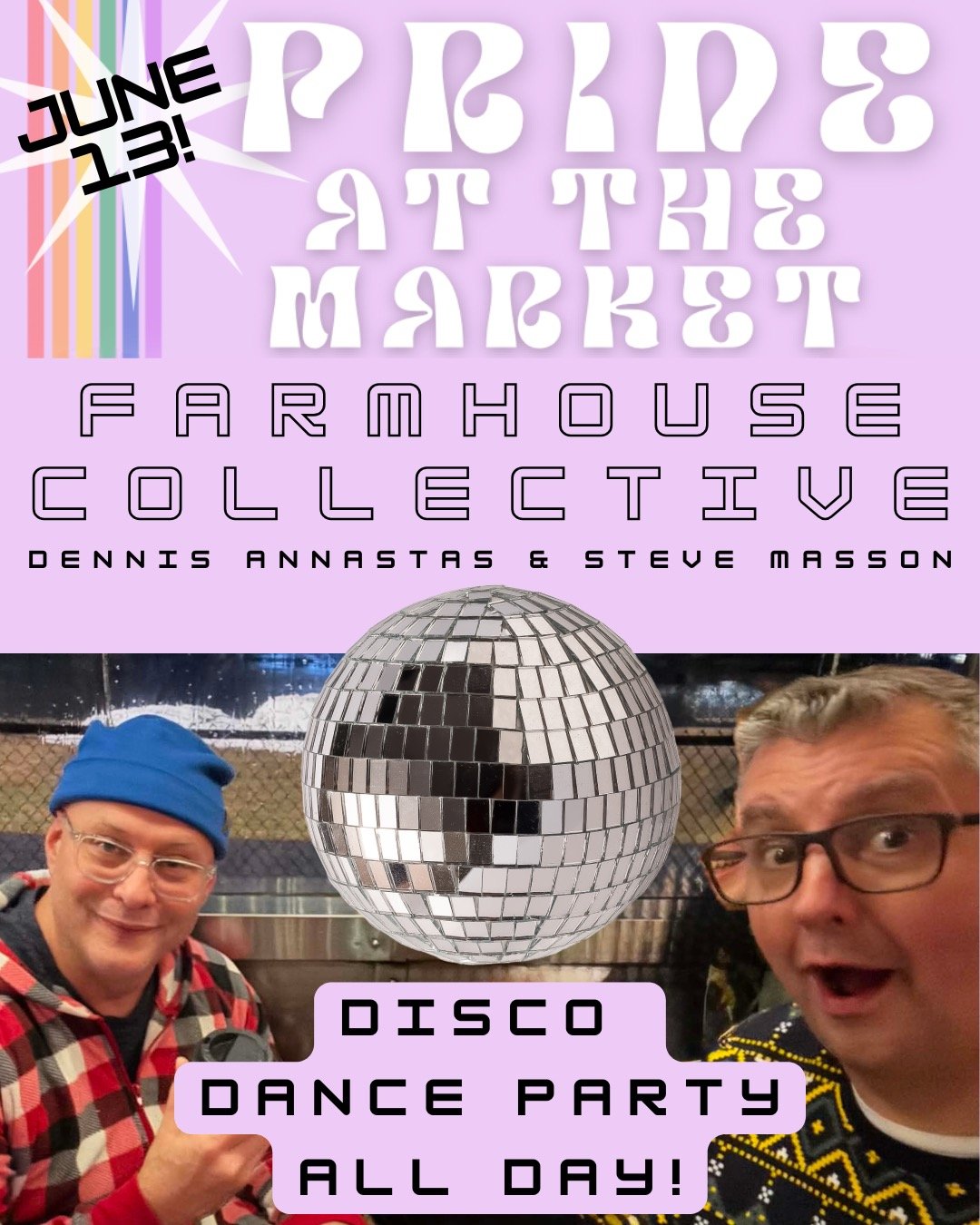 Be a DANCING QUEEN while you're shopping at the market this Saturday! Favorite local DJ duo FARMHOUSE COLLECTIVE will be spinning disco dance tracks ALL DAY LONG! Dance to celebrate PRIDE with us this weekend! Hudson Valley Open Market is an open, in
