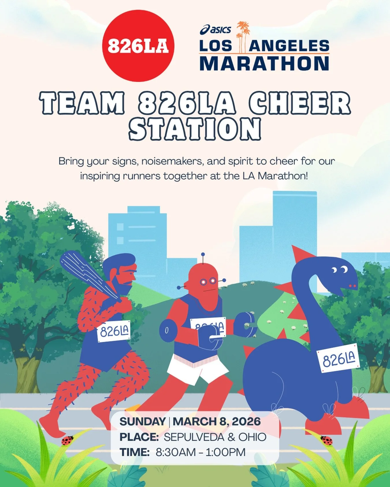BIG NEWS! Our Team 826LA marathon runners have officially raised over $12,000 to support our students and free creative writing programs, and we couldn&rsquo;t be more grateful. 💛

Now it&rsquo;s time to show them some love on race day! Sign up for 