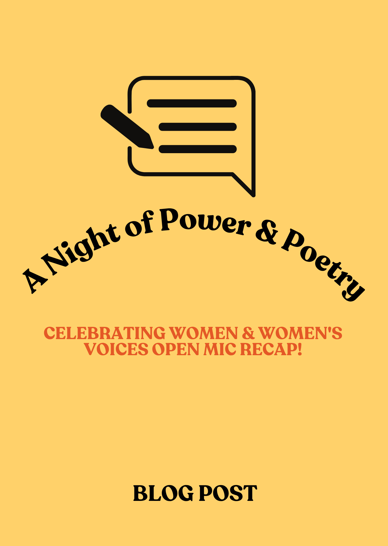 Celebrating Women &amp; Women's Voices: Open Mic Recap!