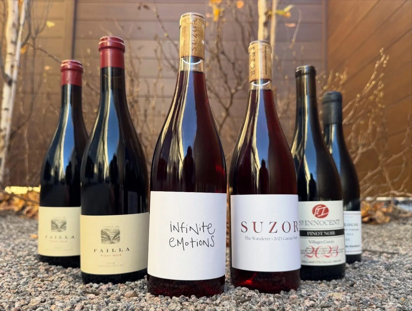 Desperately seeking something new to pair with Thanksgiving dinner? 

Guaranteed to bring joy all around the table to each person and with every dish, enjoy Failla Pinot Noir from Oregon or Sonoma, Suzor&rsquo;s Passetoutgrains of Gamay and Pinot Noi
