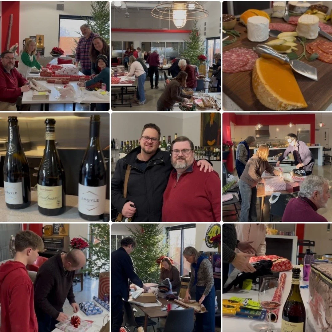 FAMILIES SUPPORTING FAMILIES
The Wine Company once again partnered with Ramsey County social workers to provide gifts and groceries to forty five people across eight families this holiday season. 

&ldquo;My heart grows with every year we do this,&rd