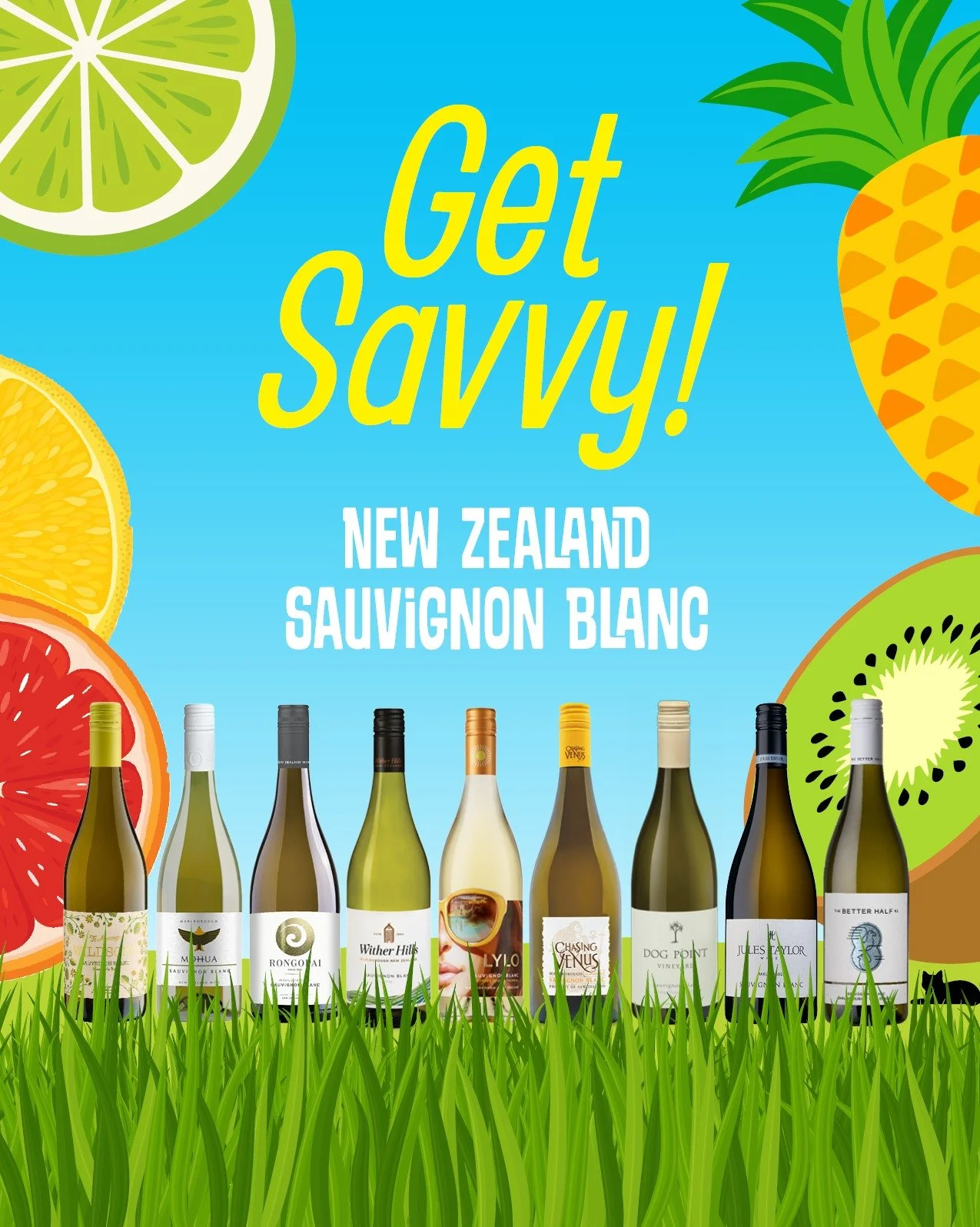 HAPPY INTERNATIONAL SAUVIGNON BLANC DAY!
Thanks to Savvy New Zealand Sauvignon Blanc we have runaway favorites wherever they go!

Did you know the world embraces New Zealand Sauvignon Blanc to such a degree that it now accounts for almost 50% of the 