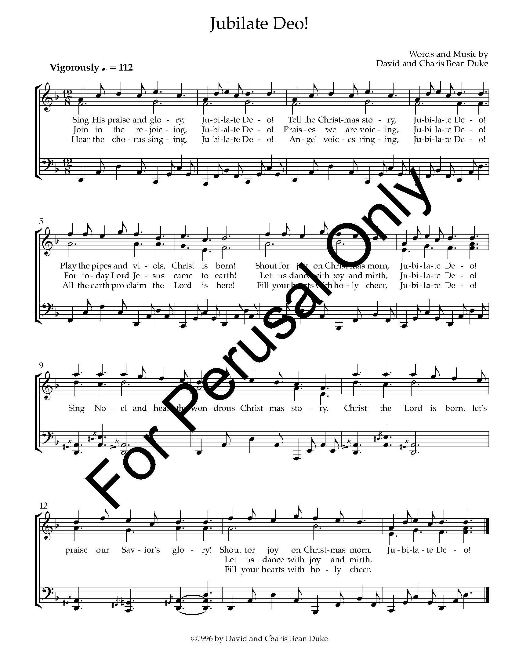 Jubilate Deo!