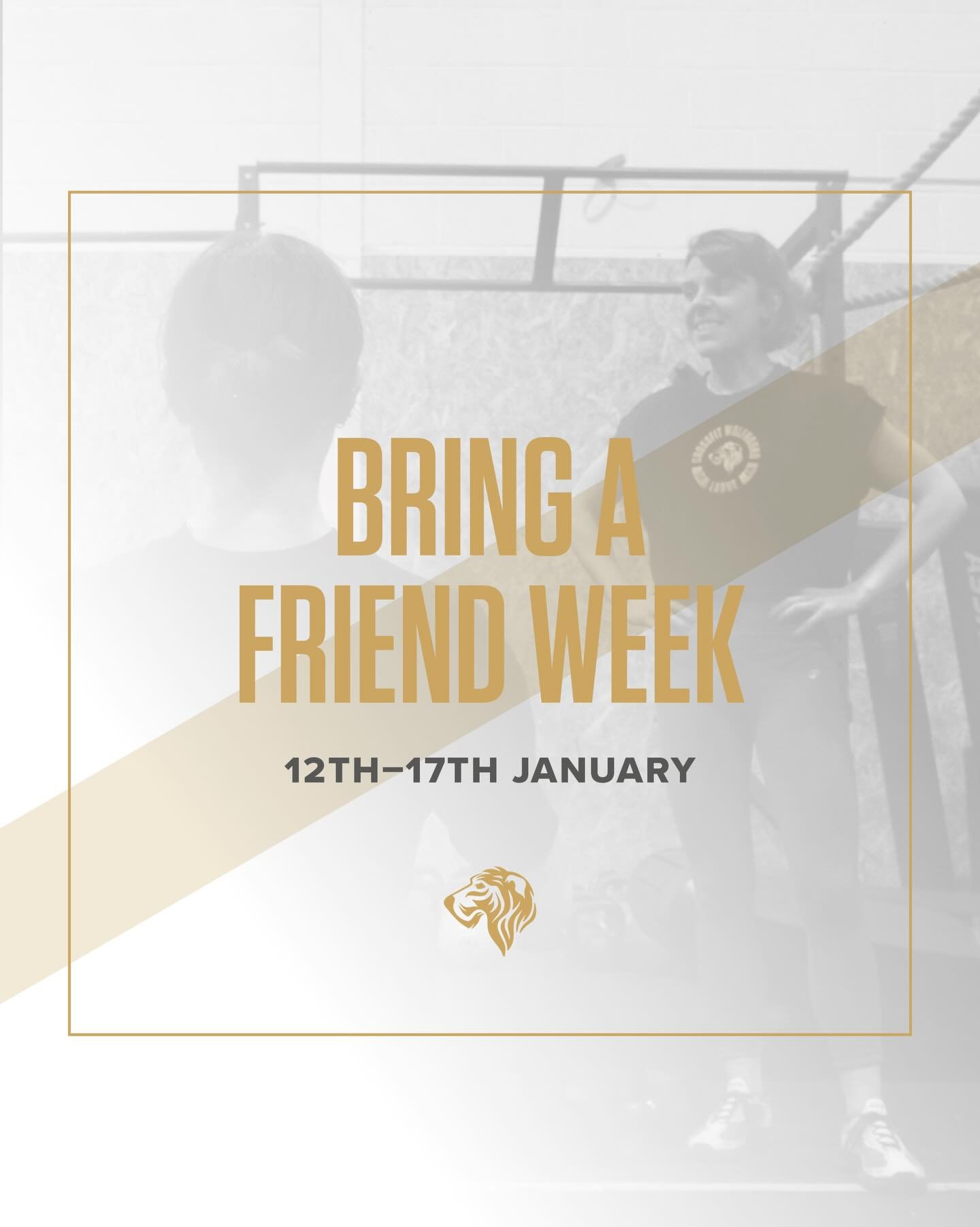 📣 Bring a Friend Week

🗓️ 12th-17th January 2026

💪🏼 Free classes all week for your friends to come and
try CrossFit-no strings attached.

It&rsquo;s a great chance to share what you love with someone new. Just bring them along and we&rsquo;ll ta